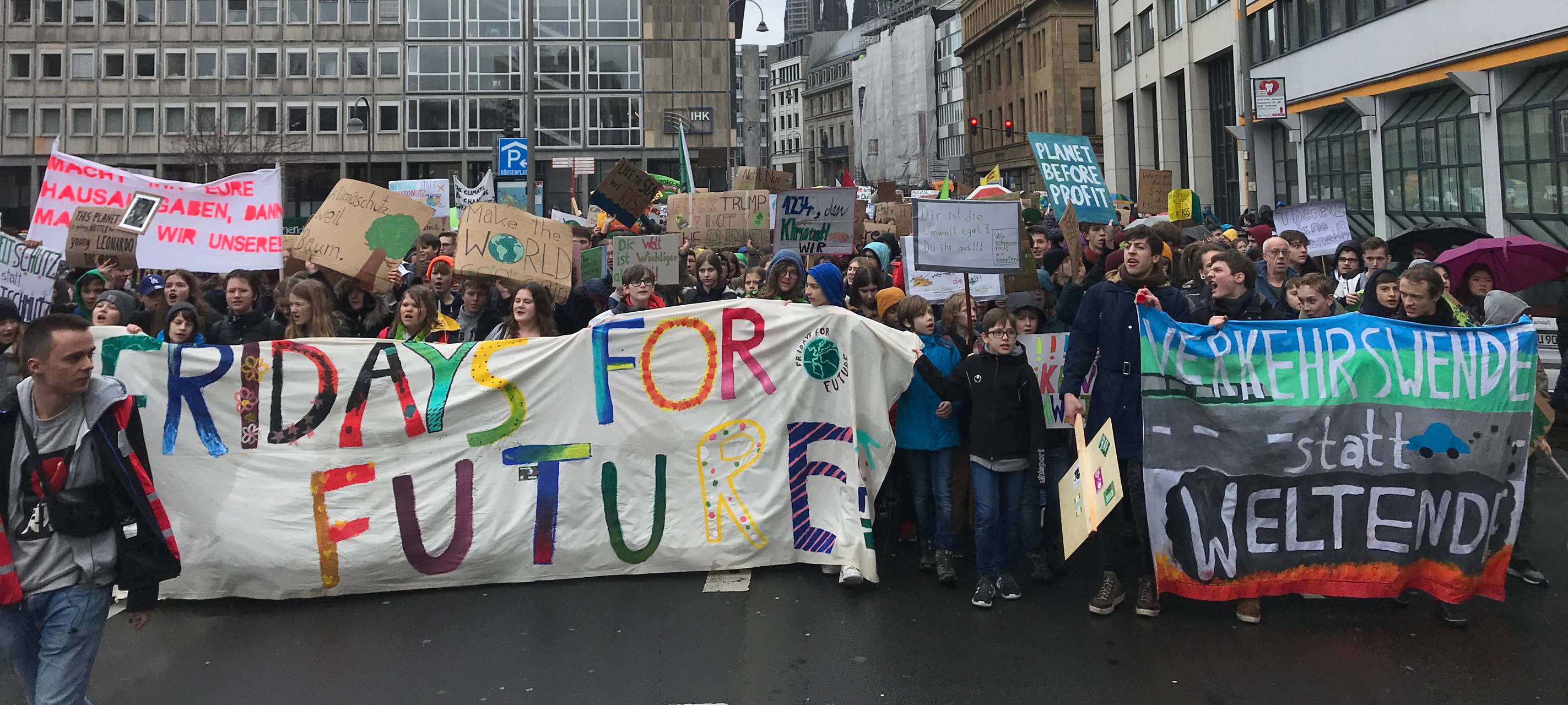 Kölner Schüler demonstrierten für mehr Klimaschutz
