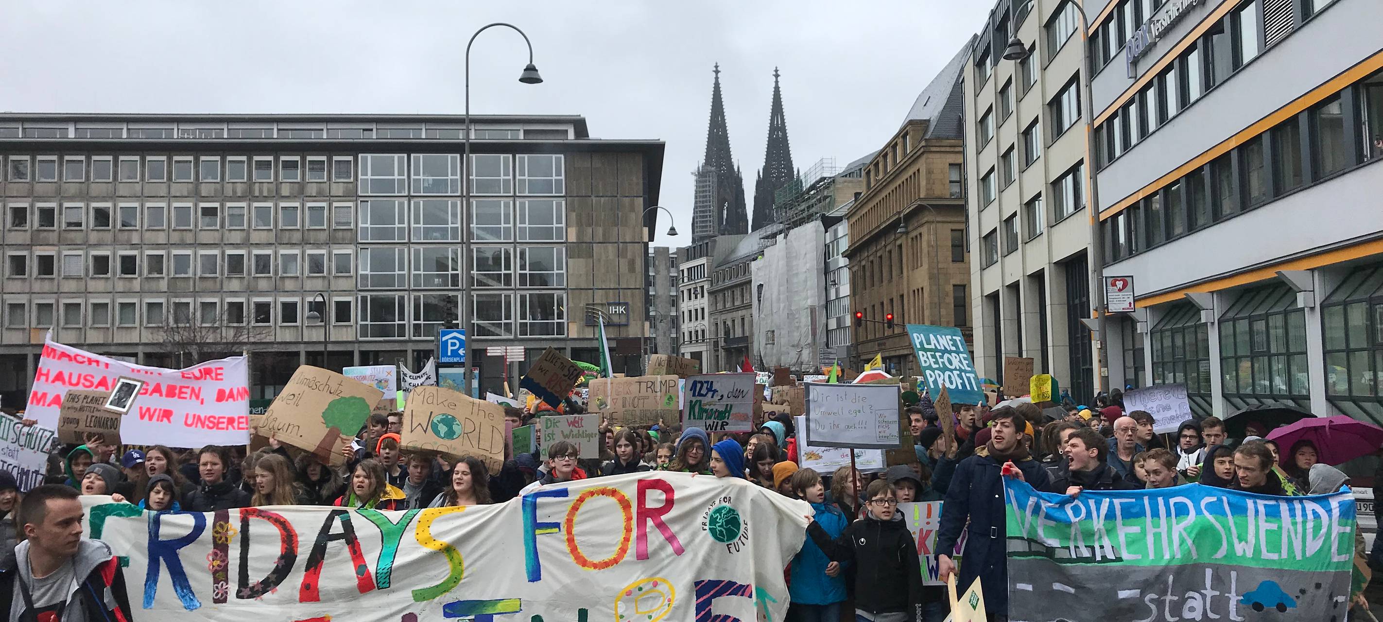 Kölner Schüler demonstrierten für mehr Klimaschutz