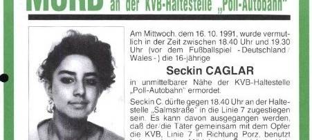 Kölner Cold Case Thema bei Aktenzeichen XY