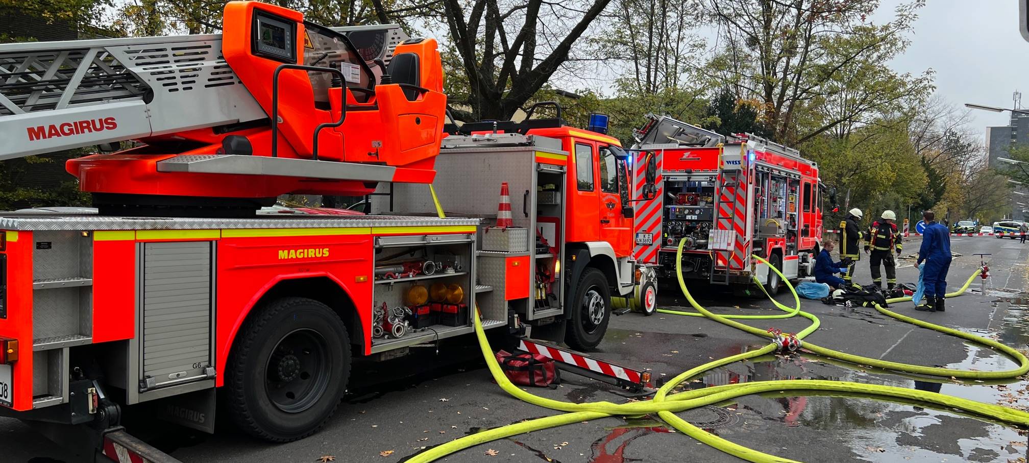 CHEMPARK: Feuerwehr übt Brandfall in Leverkusen