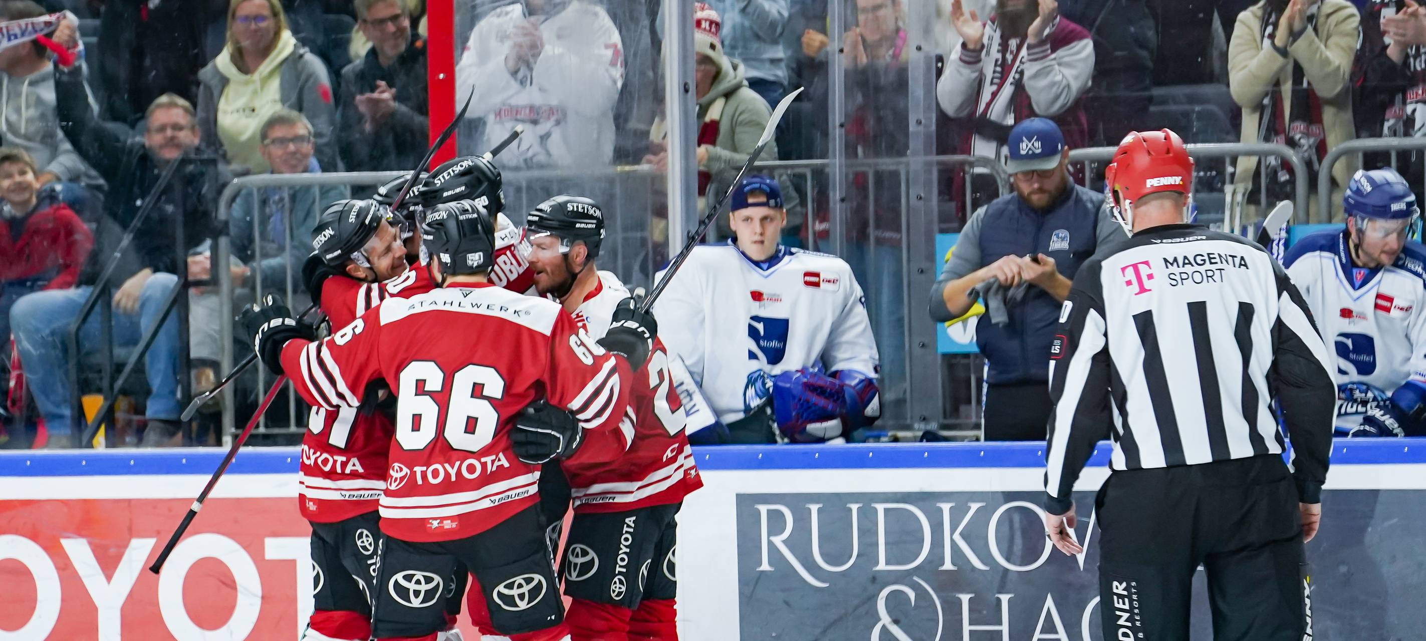 Haie klettern nach 4:3 Sieg gegen Iserlohn auf Platz sechs