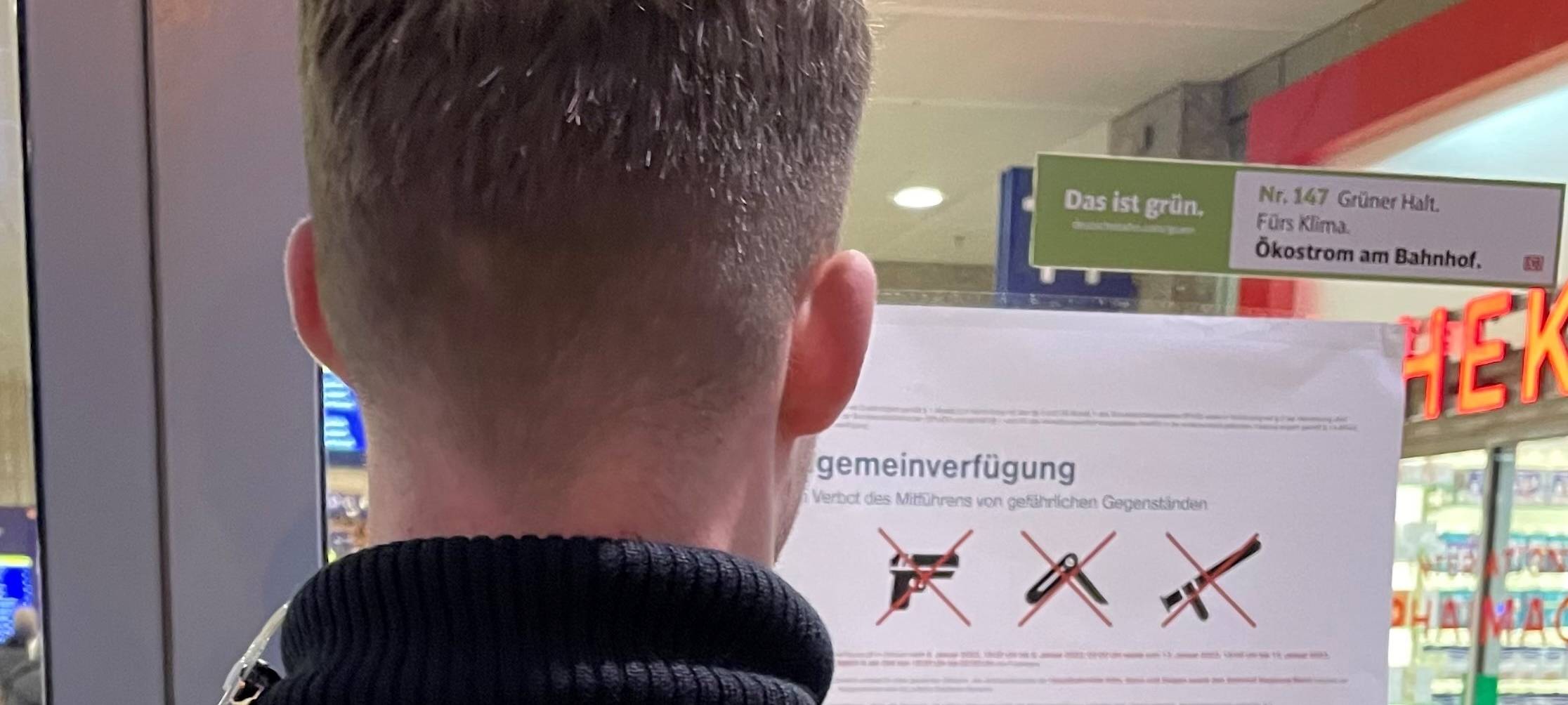 Hauptbahnhof wird zur Waffenverbotszone