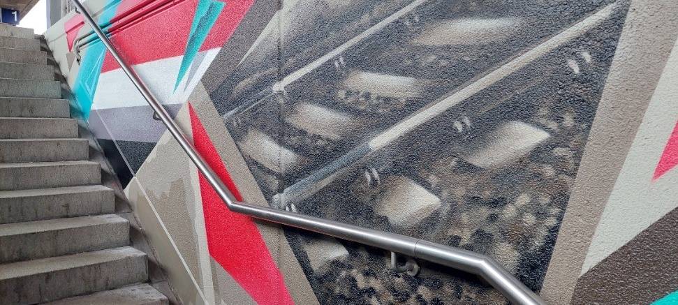 Street-Art verschönert Bahnhöfe