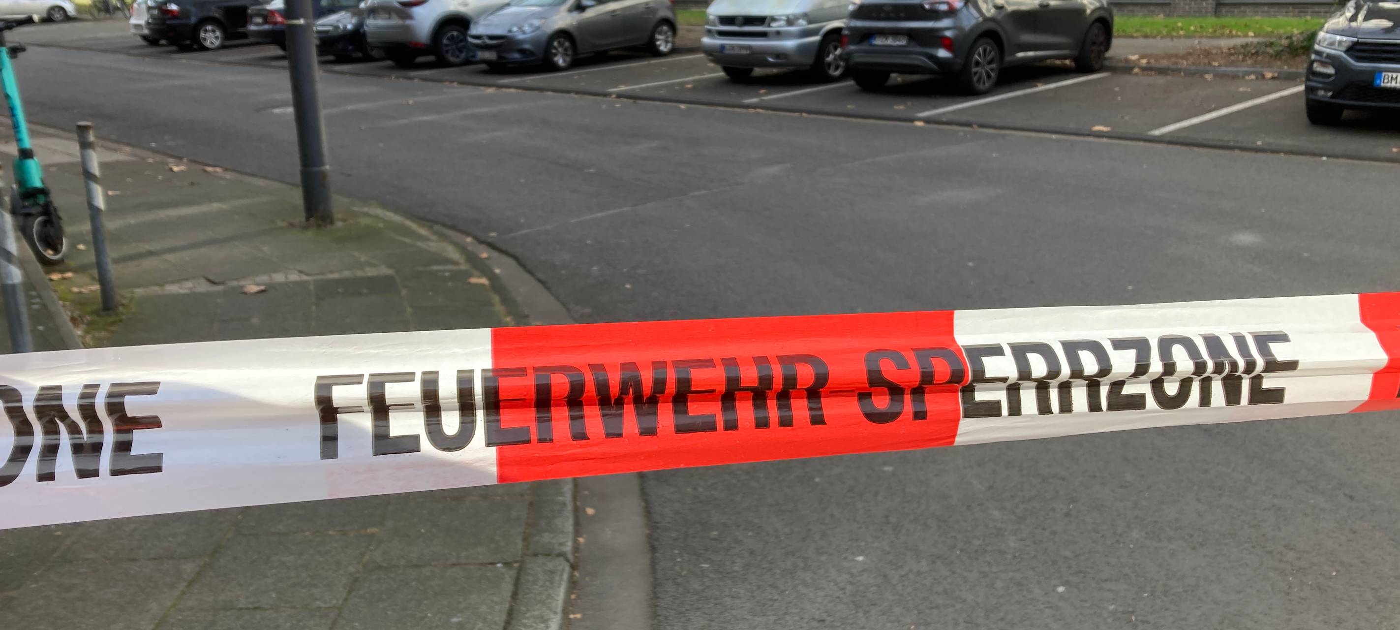 Absperrung der Feuerwehr