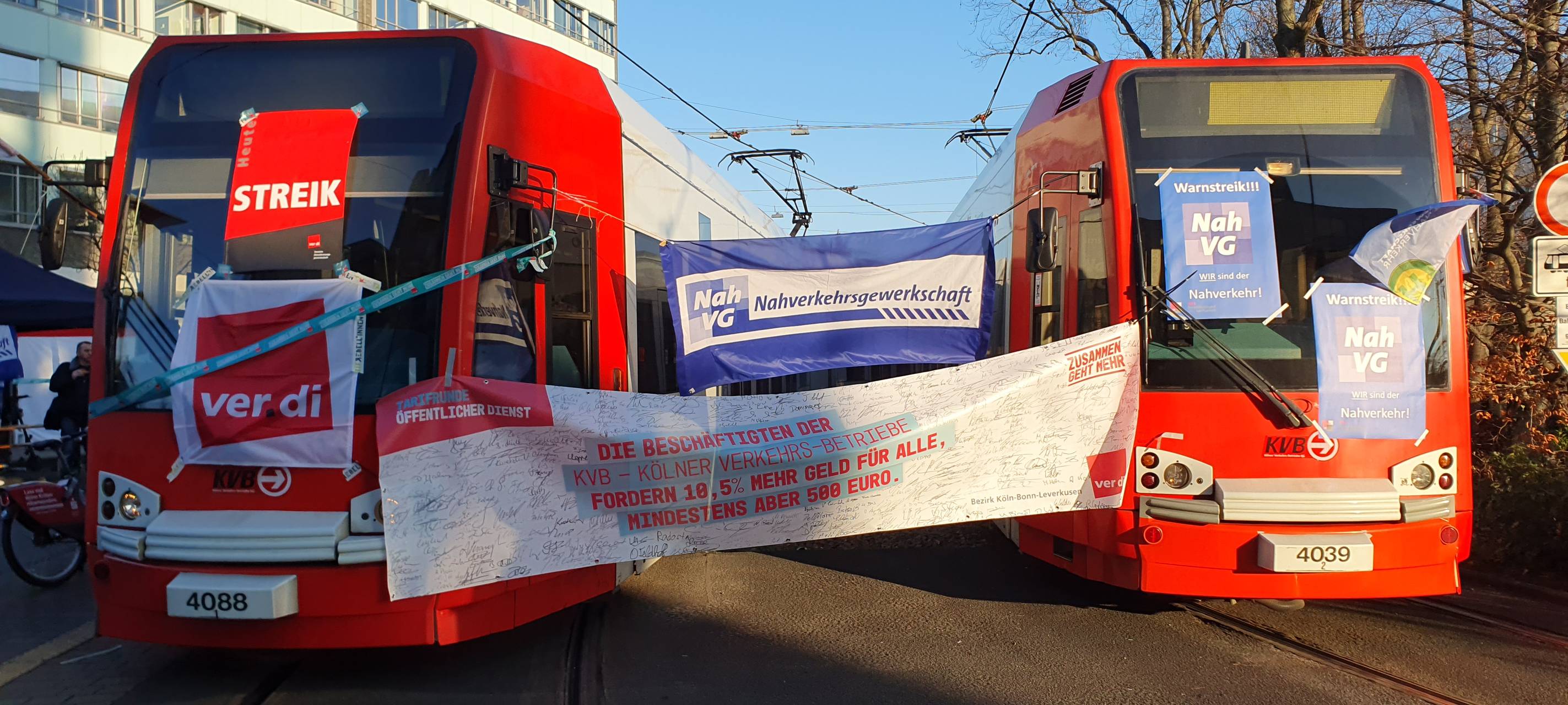 Warnstreik bei der KVB: Keine Busse und Bahnen am Dienstag