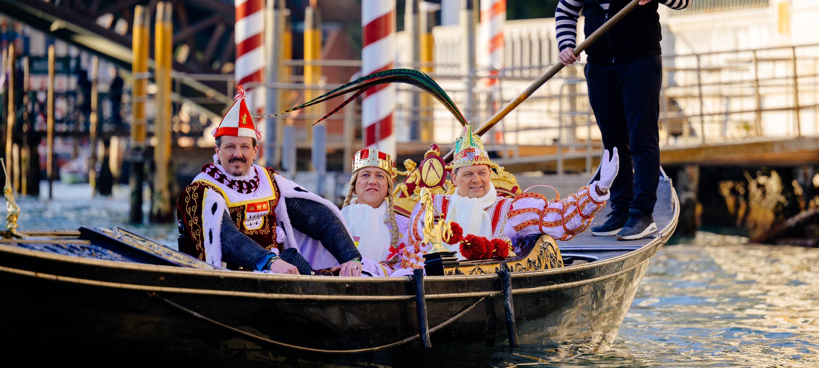 Kölner Dreigestirn zu Besuch in Venedig