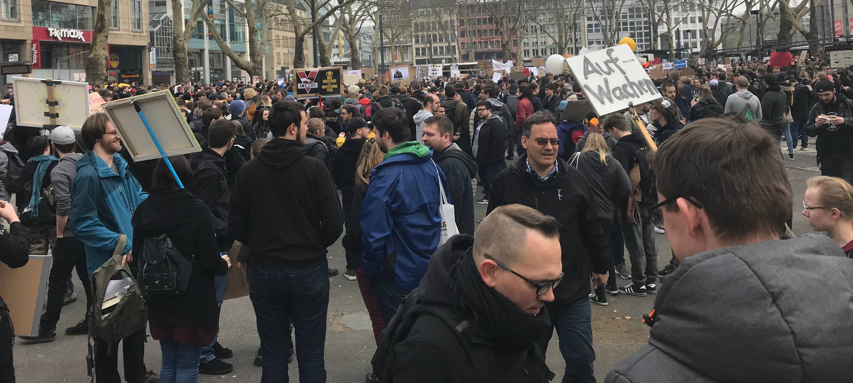 Große Demonstration gegen Uploadfilter