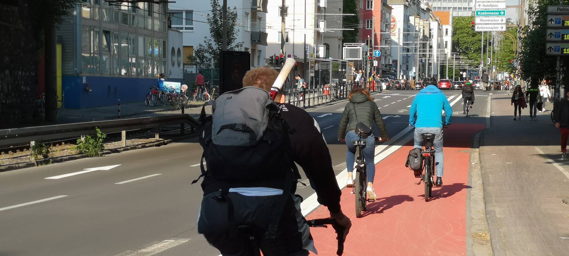 Graffiti für mehr Fahrradsicherheit