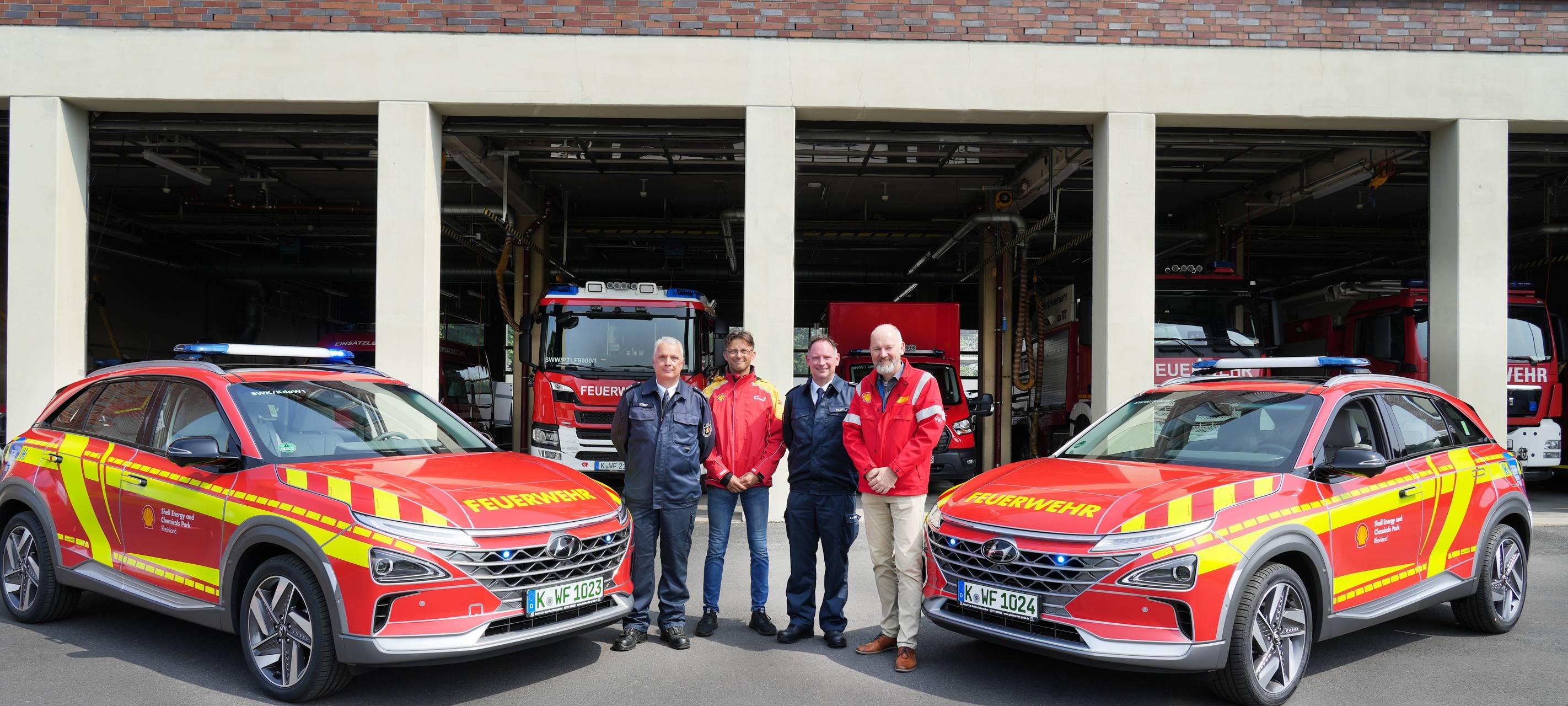 Shell Feuerwehr fährt jetzt mit Wasserstoff