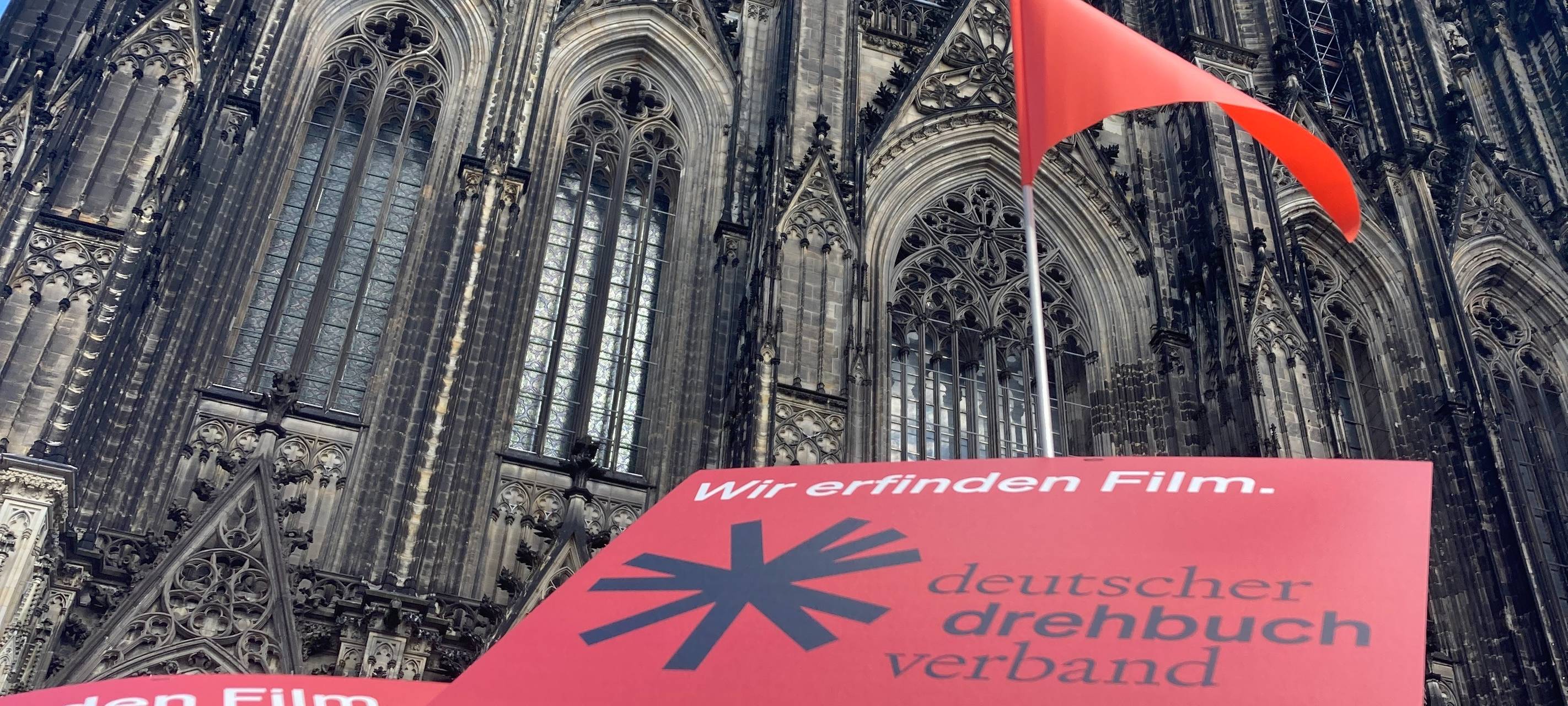 Demo von Filmschaffenden am Kölner Dom