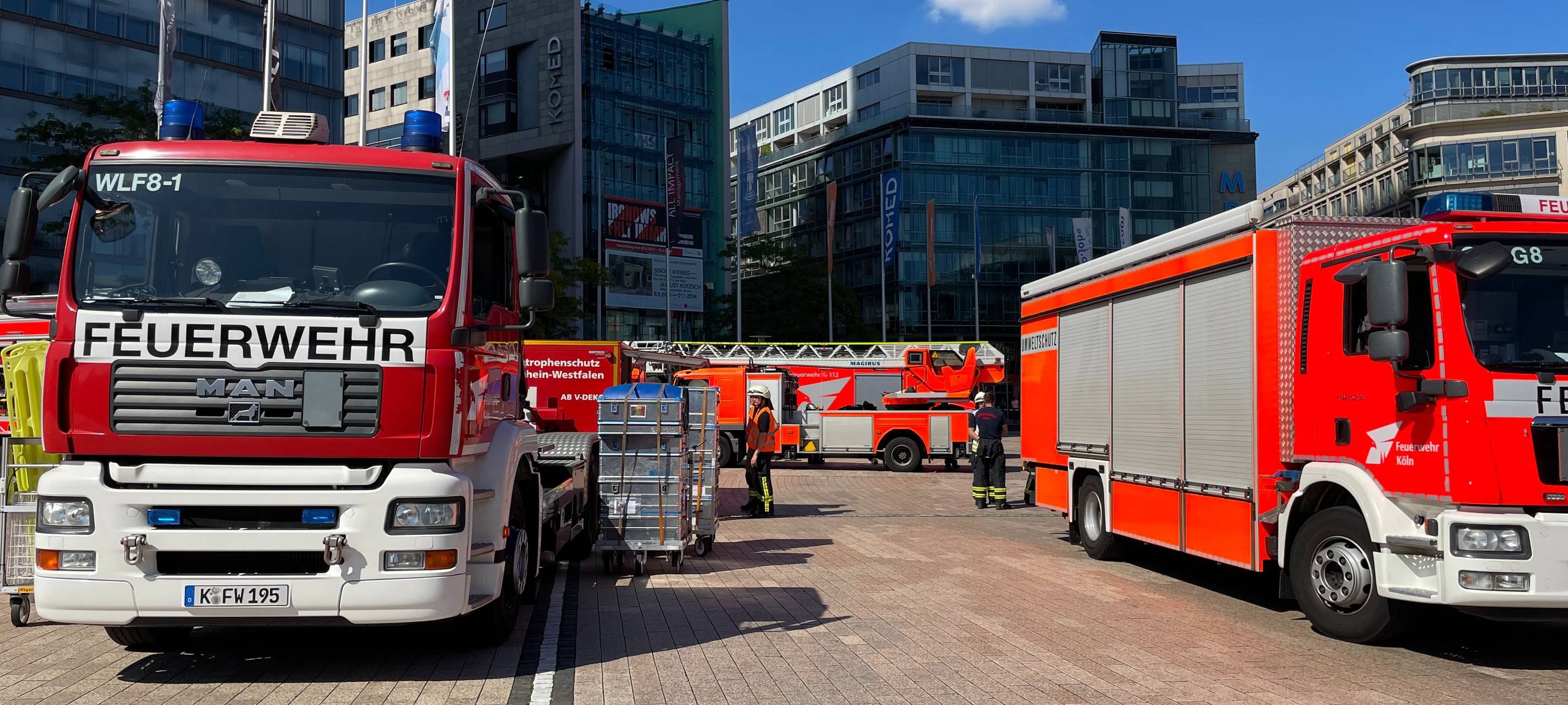 Feuerwehreinsatz im MediaPark