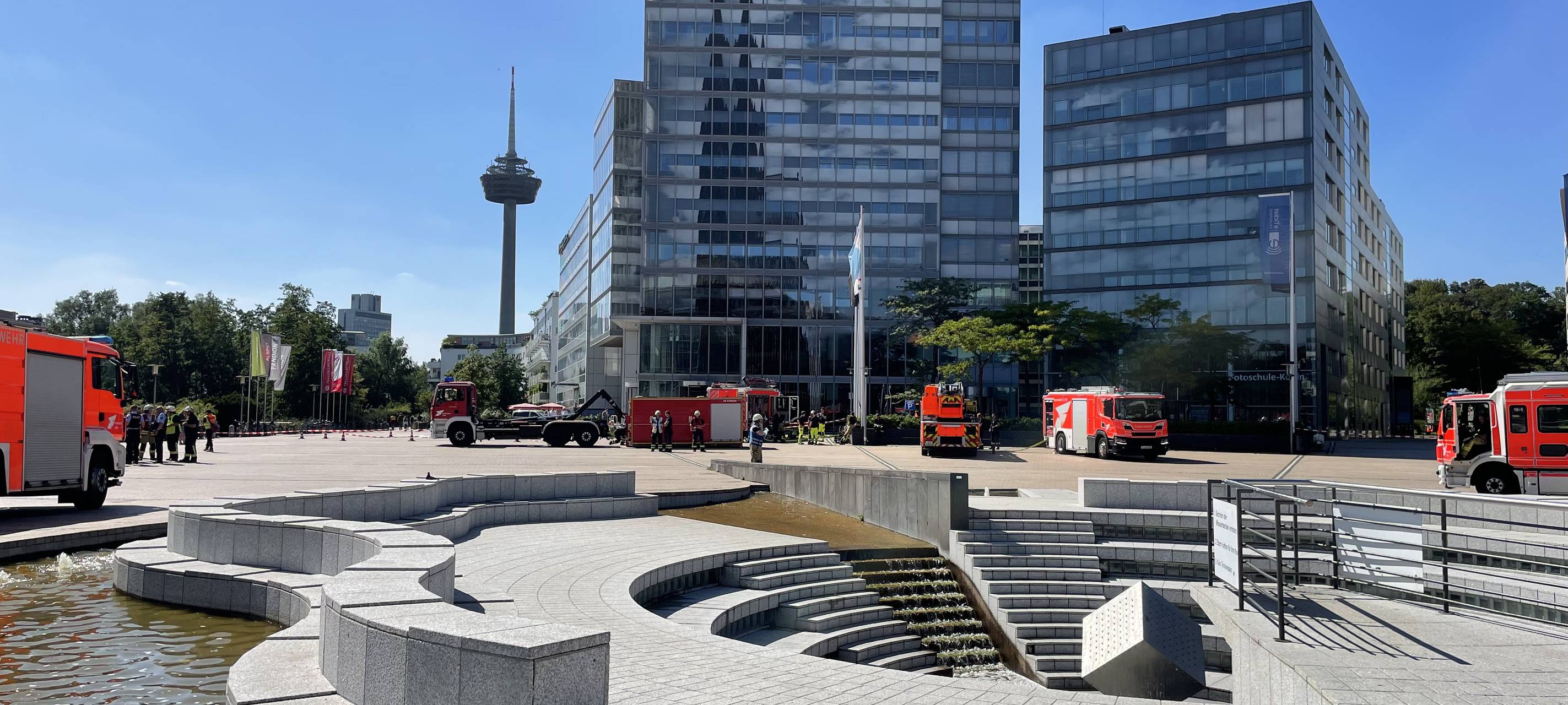 Feuerwehreinsatz im MediaPark