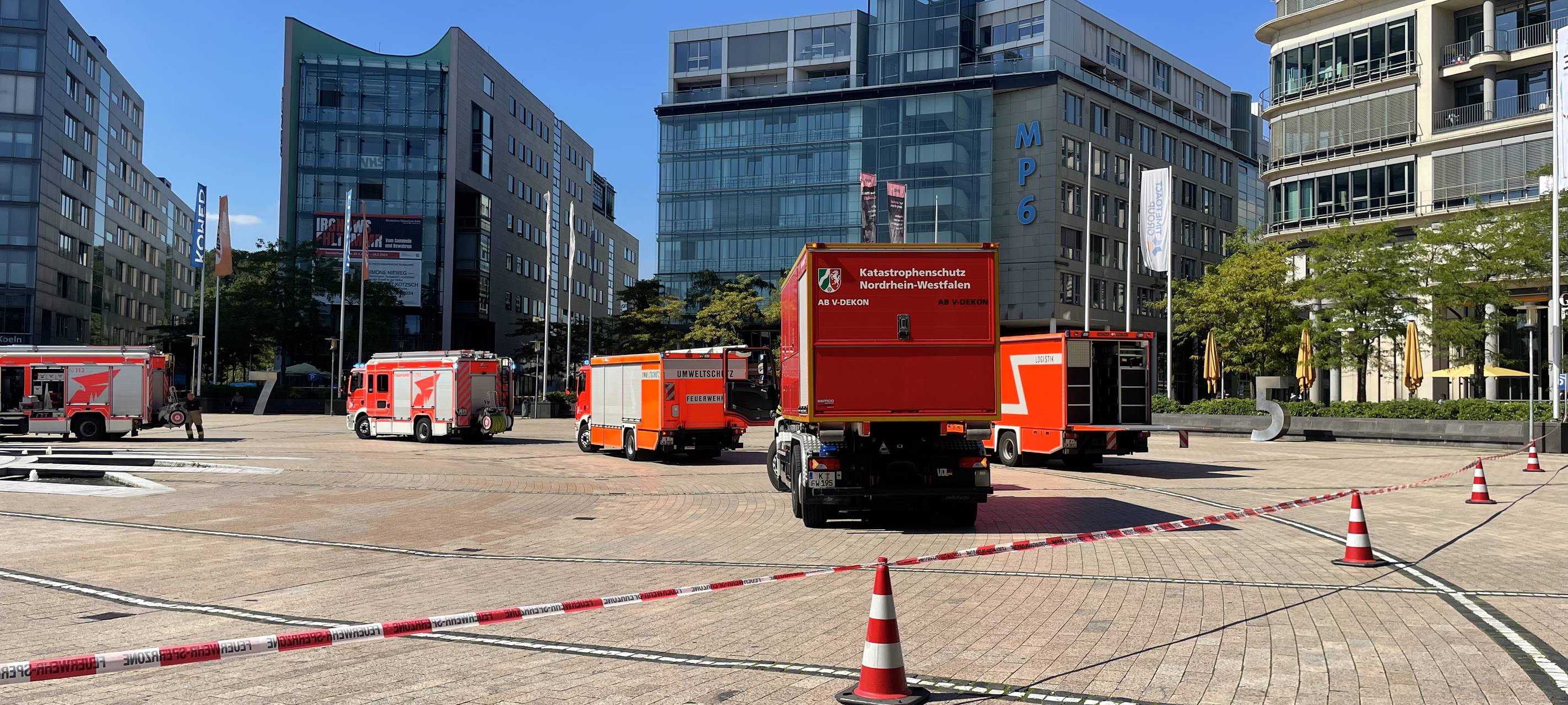 Feuerwehreinsatz im MediaPark