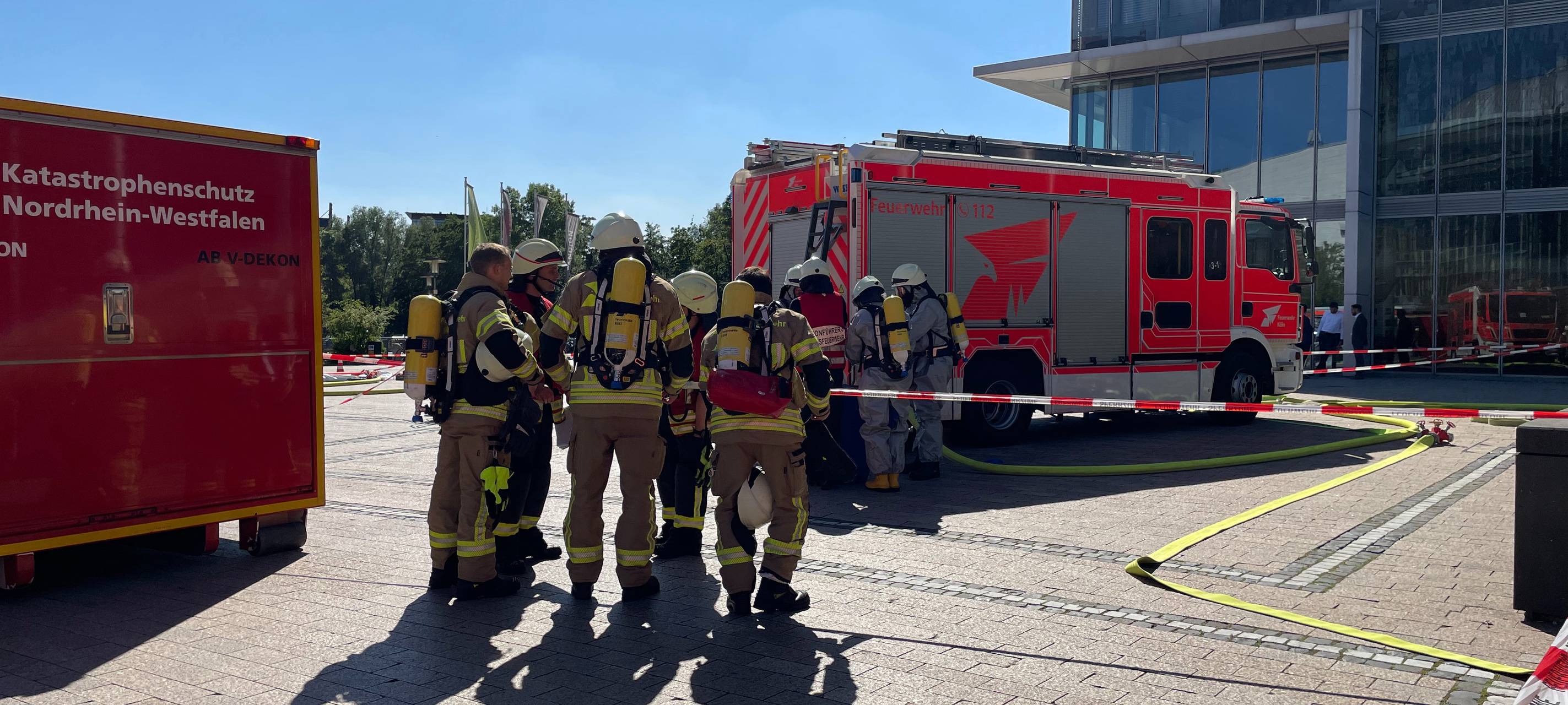 Feuerwehreinsatz im MediaPark