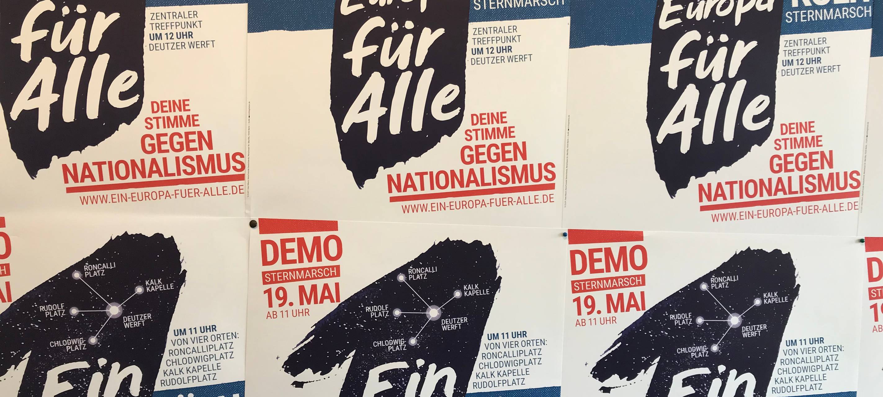 Demonstrationszug für eine neue Version Europas