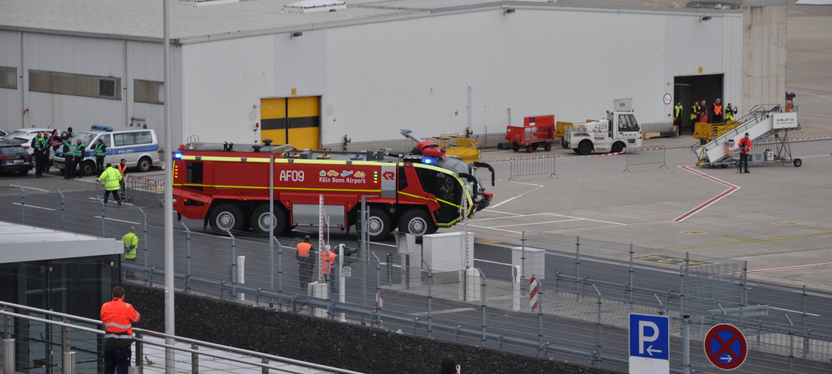 Notfallübung am Kölner Airport