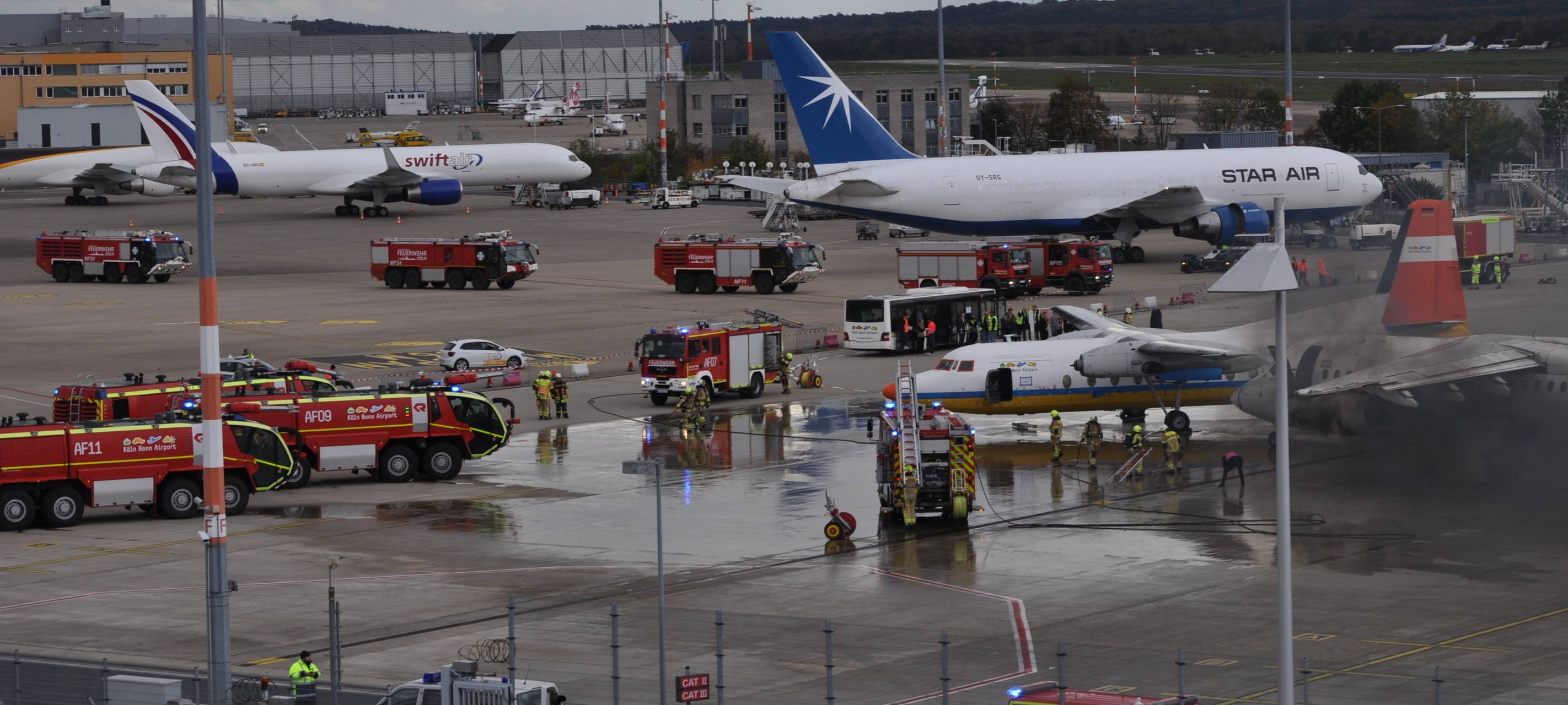 Notfallübung am Kölner Airport