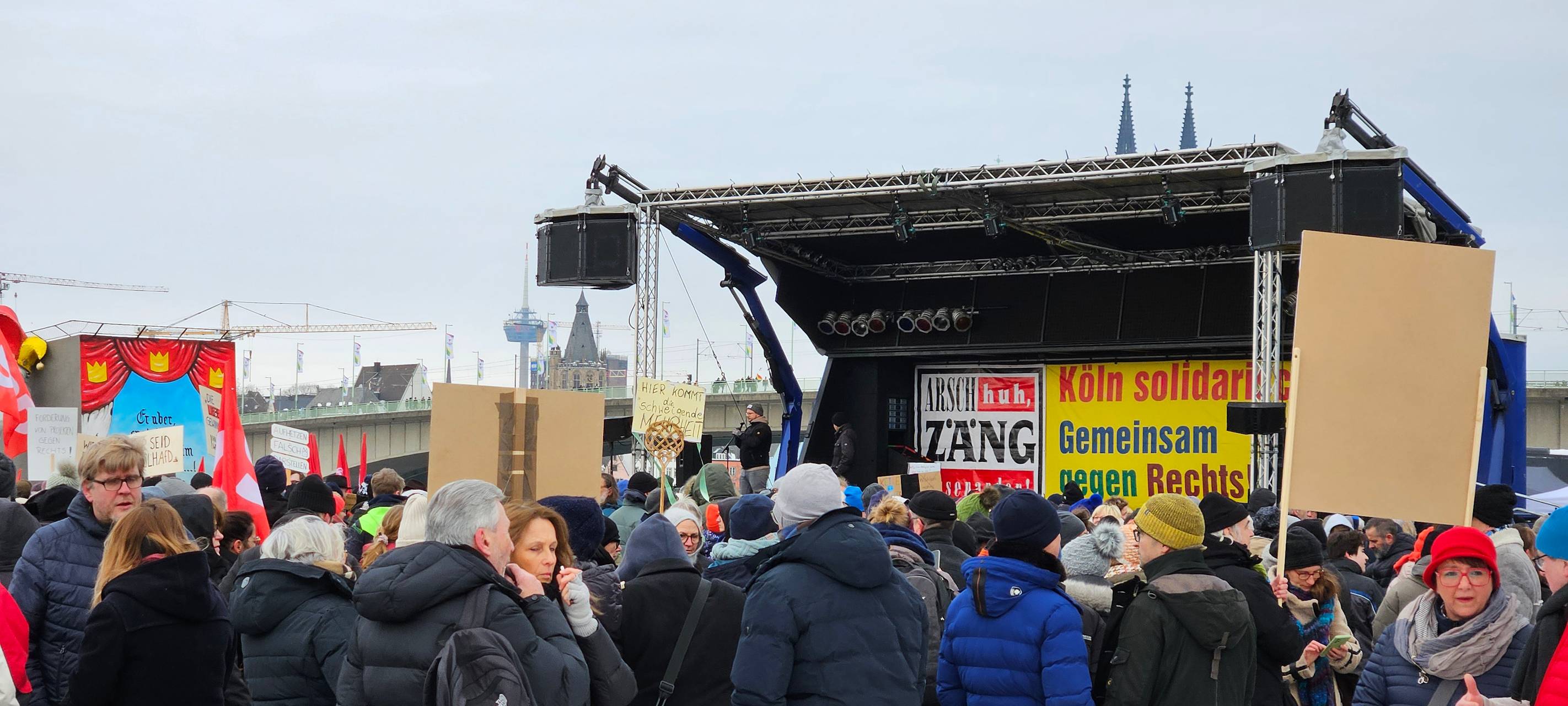 So war die Demo gegen Rechts in Deutz