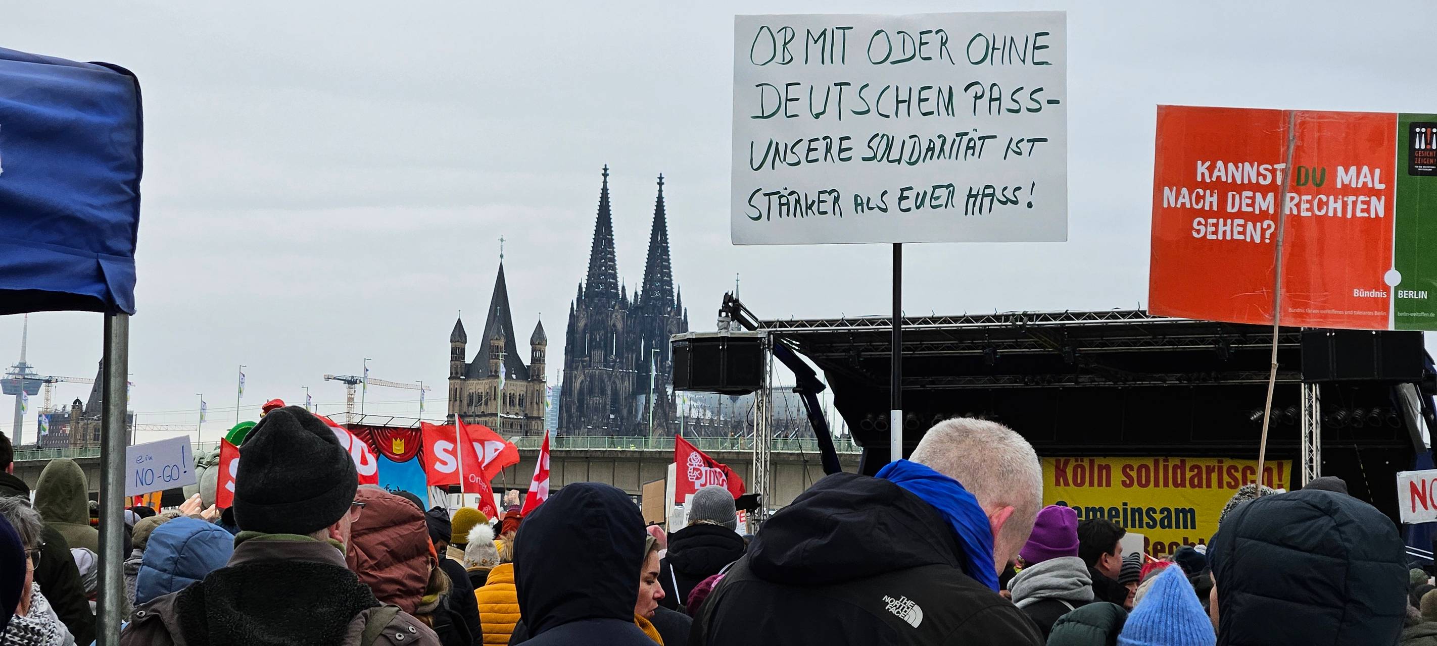 So war die Demo gegen Rechts in Deutz