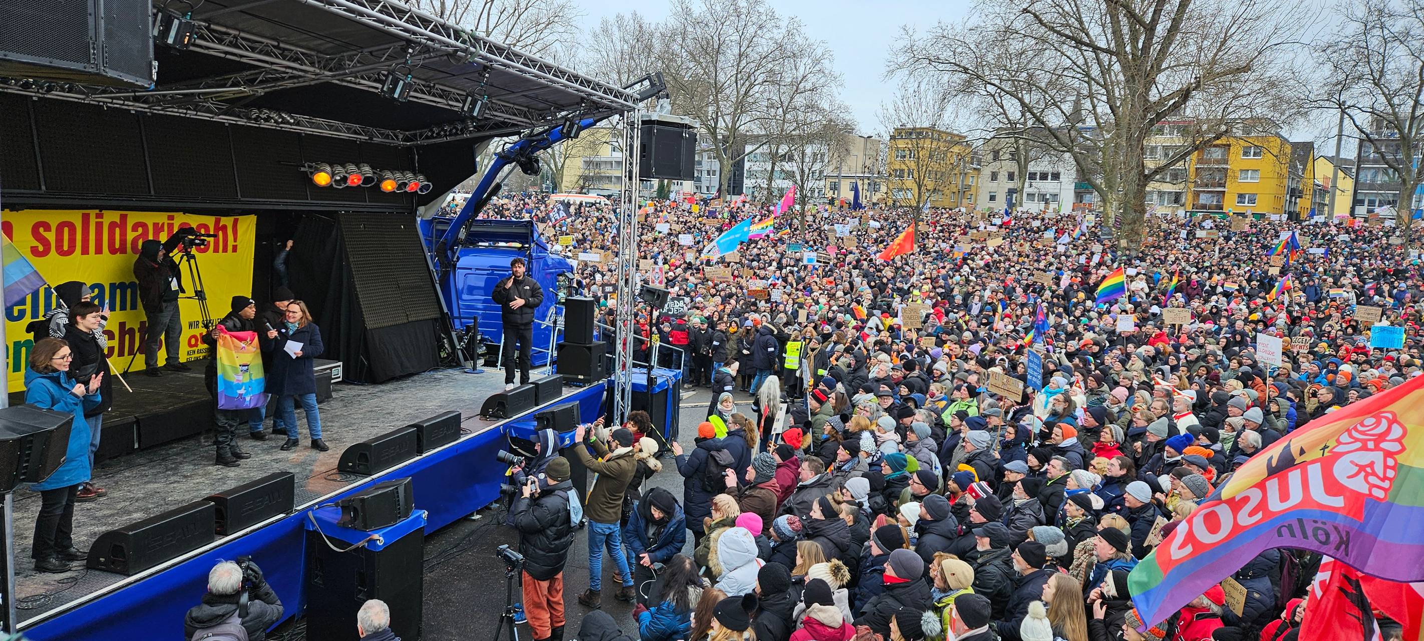 So war die Demo gegen Rechts in Deutz