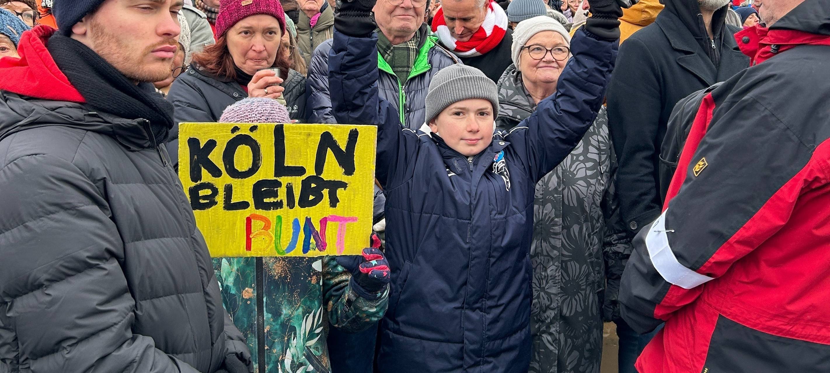 So war die Demo gegen Rechts in Deutz