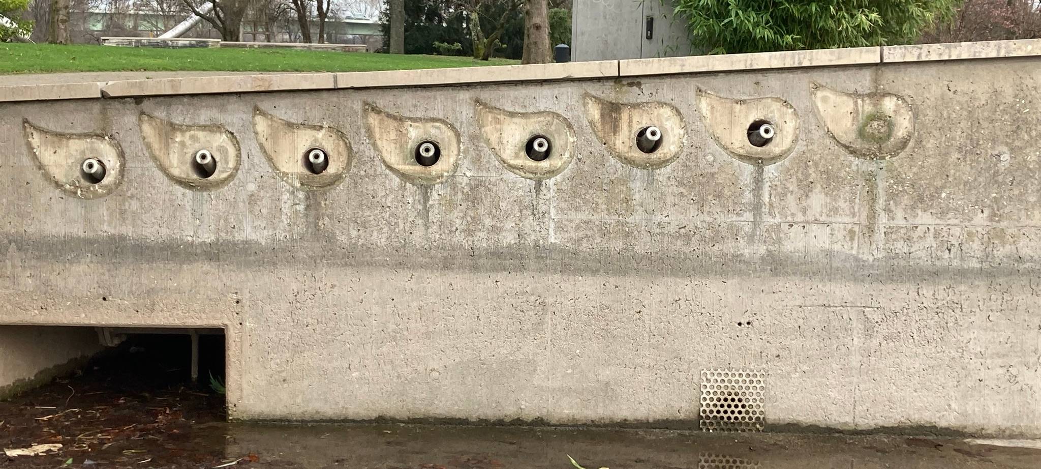 Vandalismus am Siemensbecken im Rheinpark