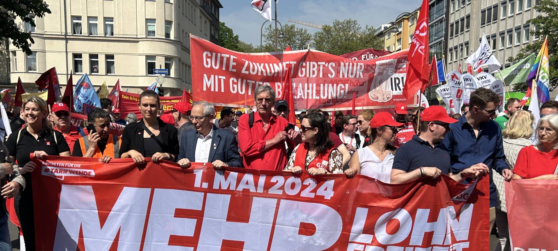 Demonstrationen zum Tag der Arbeit