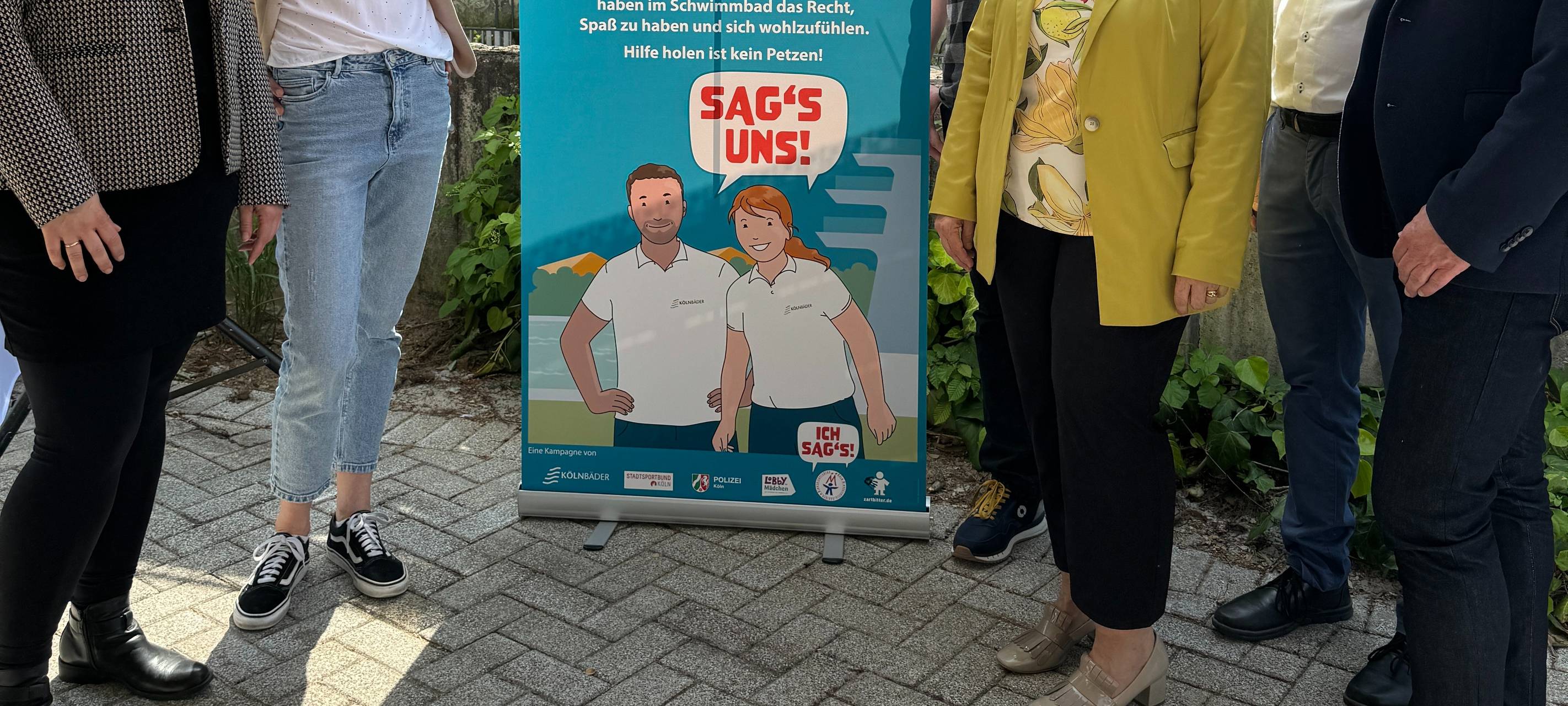 Plakat-Kampagne gegen sexuelle Belästigung in KölnBädern