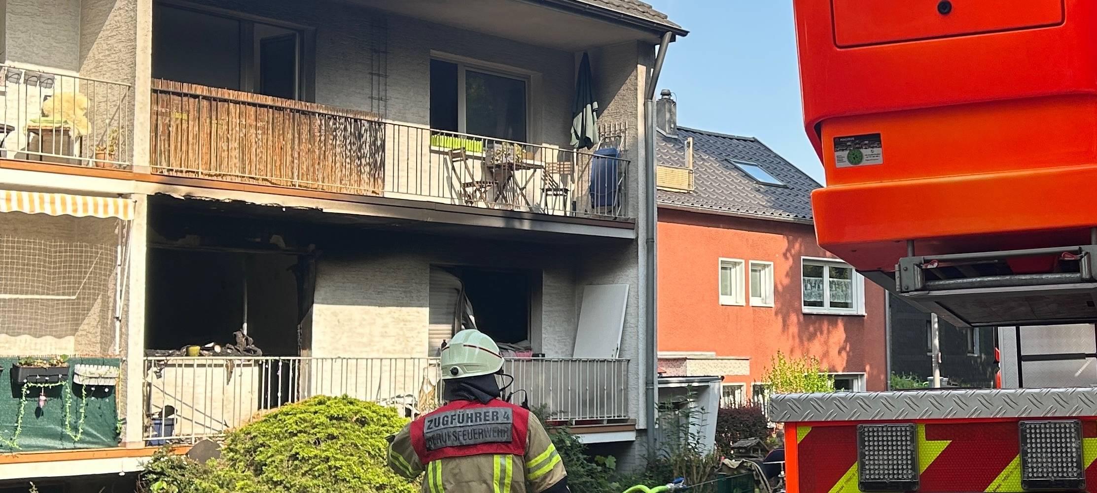 Spektakuläre Rettung bei einem Hausbrand in Bocklemünd