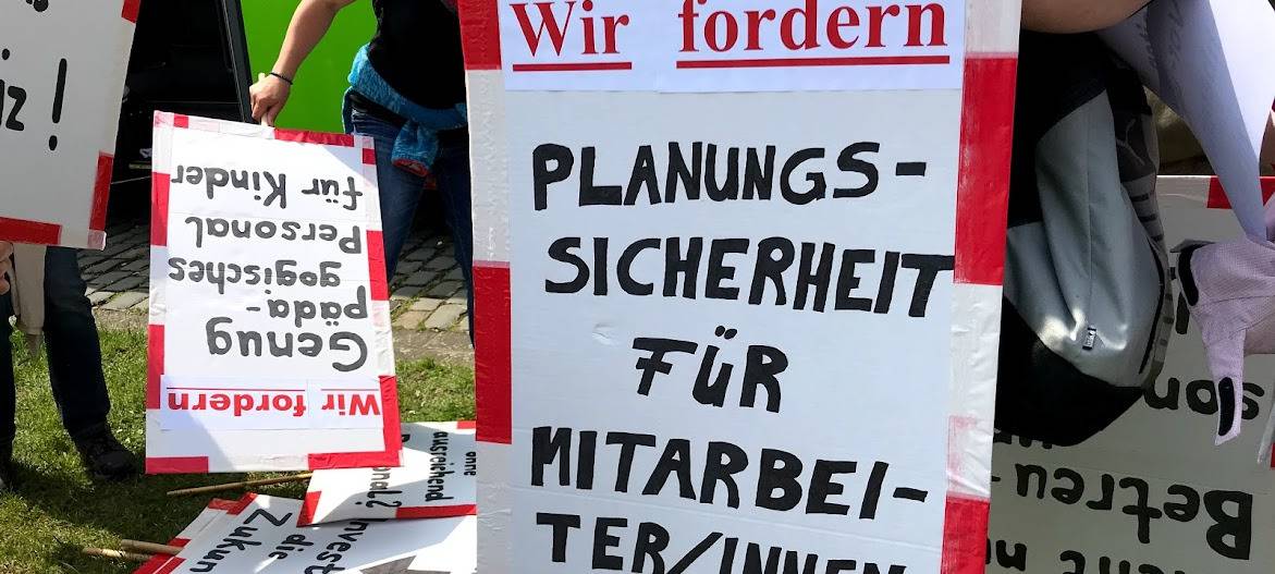 Teilweise keine Kita-Betreuung wegen Streik