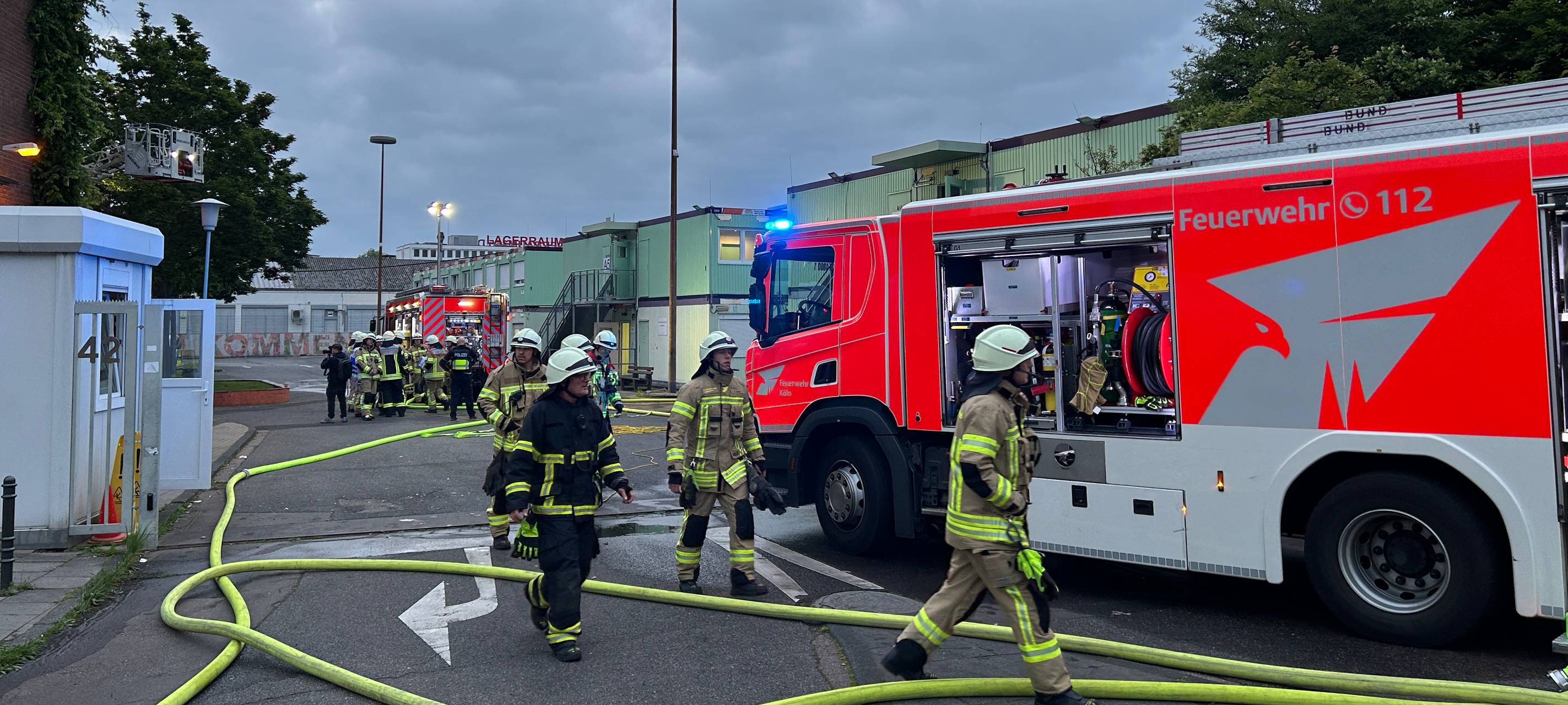Feuer in Flüchtlingseinrichtung in Neuehrenfeld
