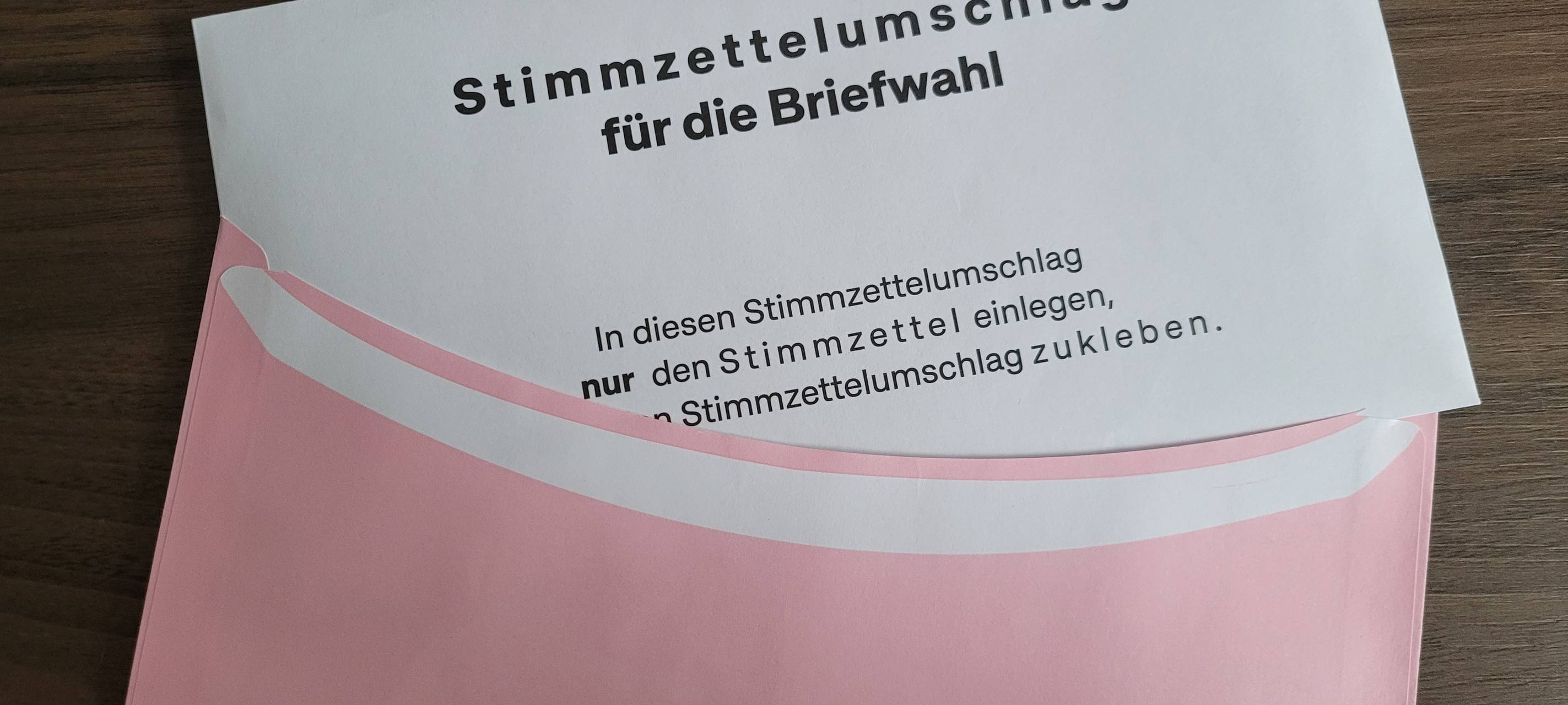 Briefwahlunterlagen - bis heute Beantragung möglich