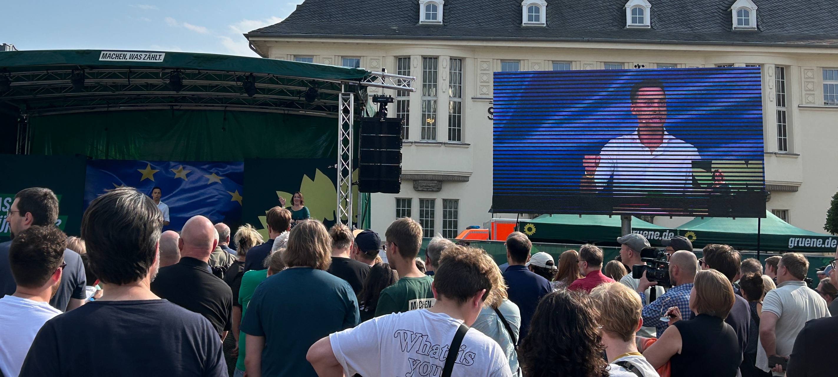 Übergriff auf Grünen-Wahlkampfstand