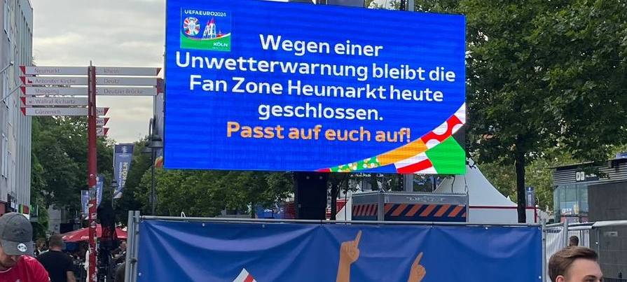Fanzone am Heumarkt musste schließen