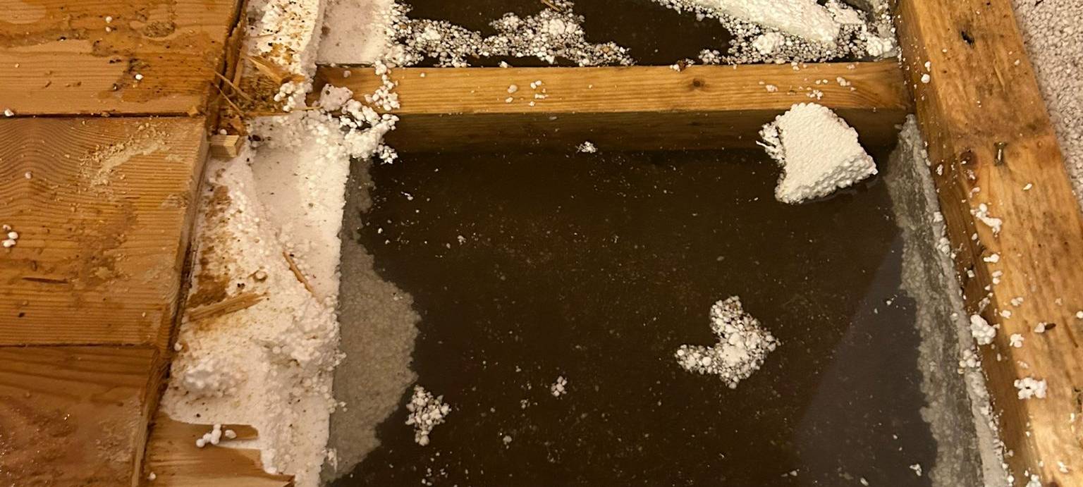 Nasse Häuser in Porz Lind