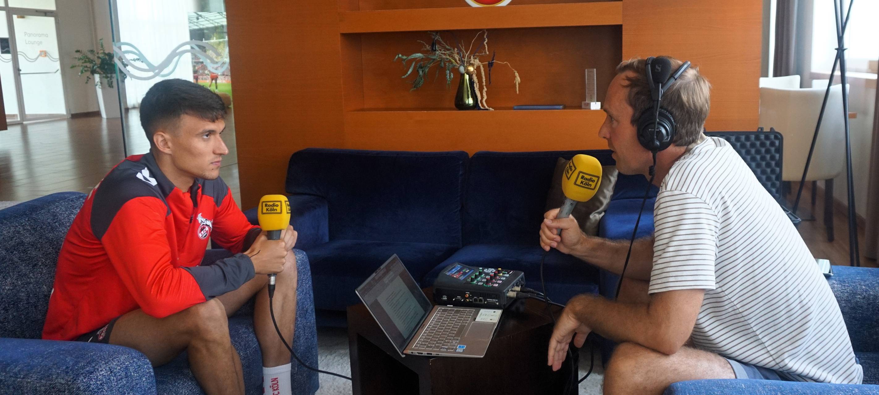 FC Reporter Guido Ostrowski mit Dejan Ljubicic