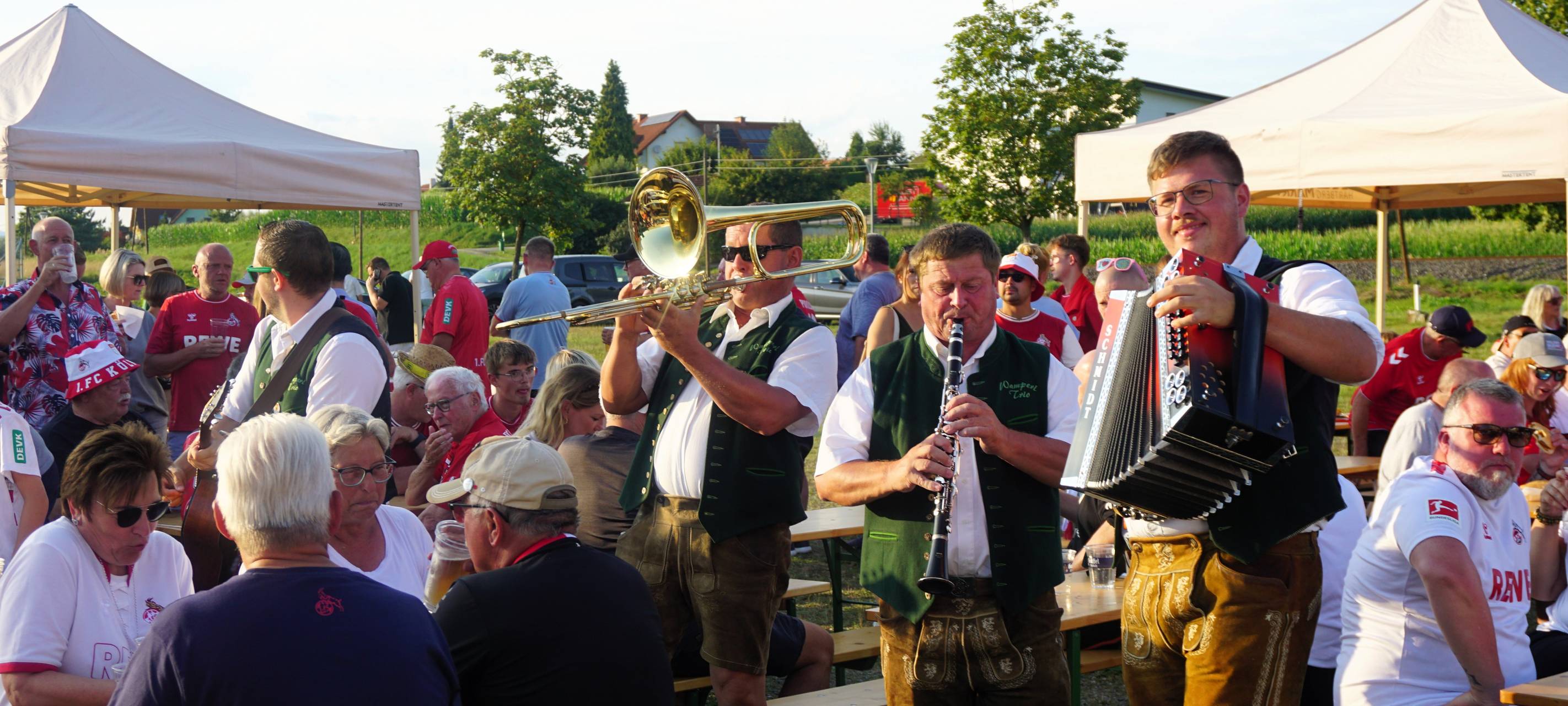 Blasmusik beim Fanabend