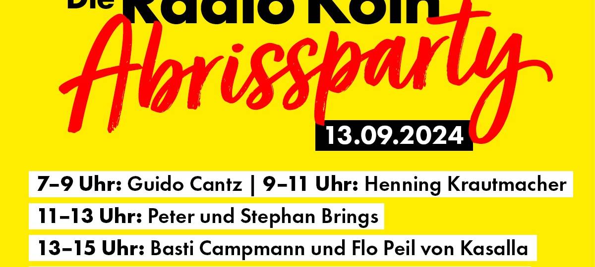 Die Radio Köln-Abrissparty