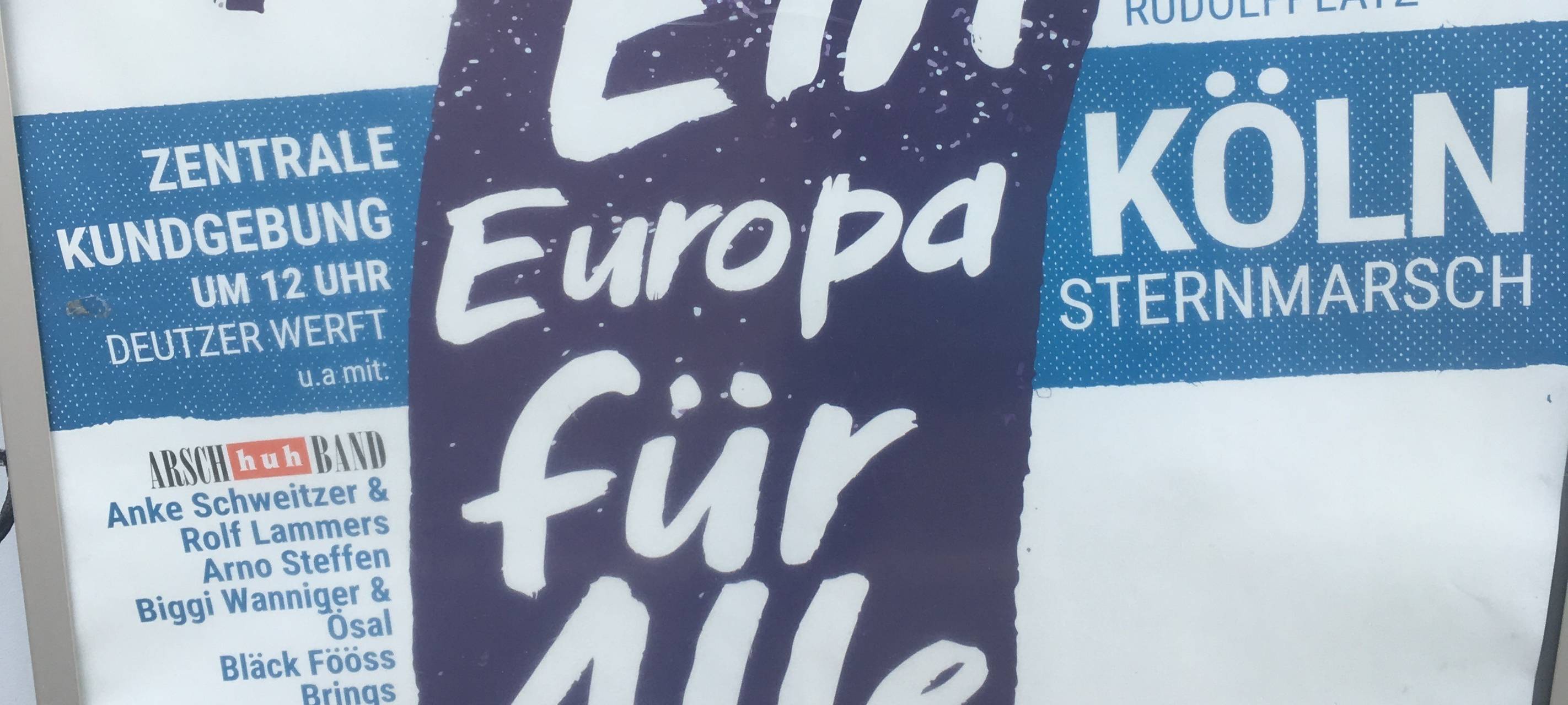 Große Demo für Europa