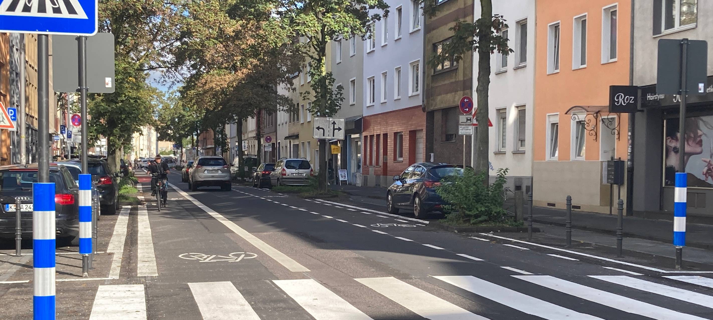 Mehr Platz für Fahrräder auf der Kalk-Mülheimer-Straße
