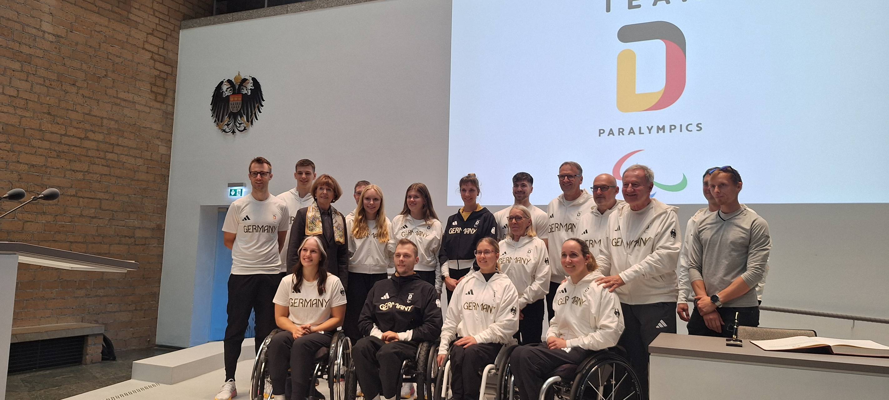 Ehrung für Athleten der Paralympics im Rathaus