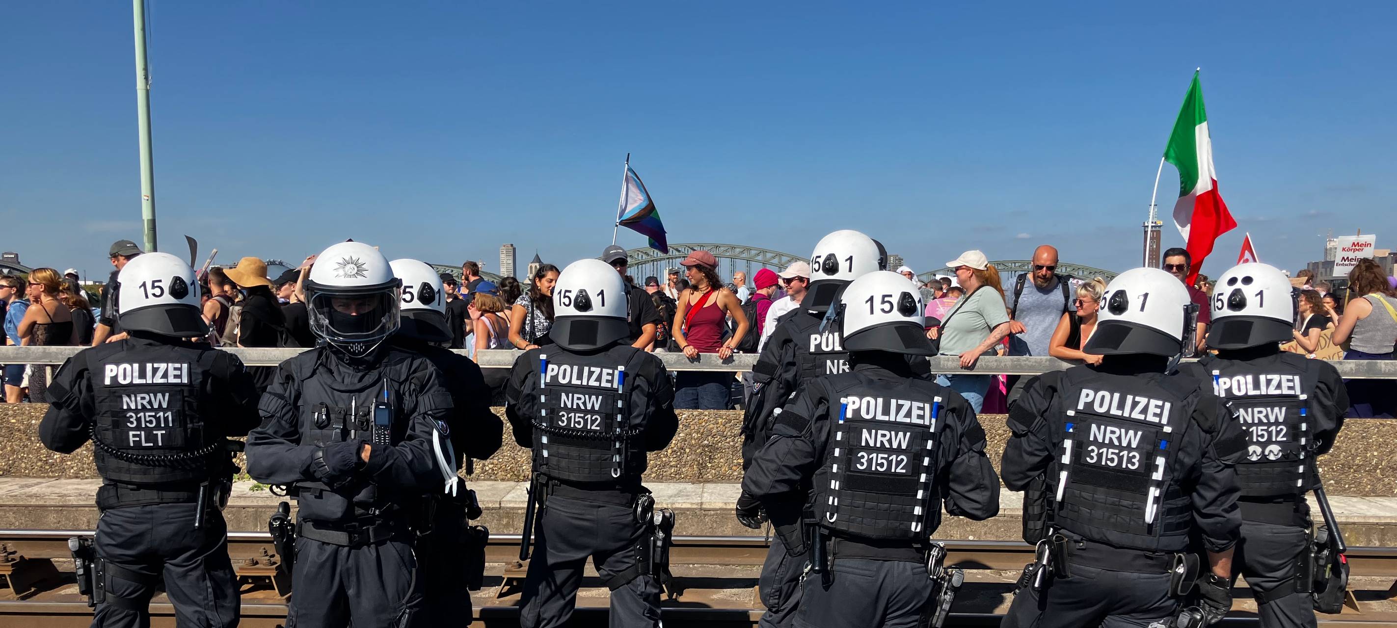 Viel Polizei wegen geplanten Protesten