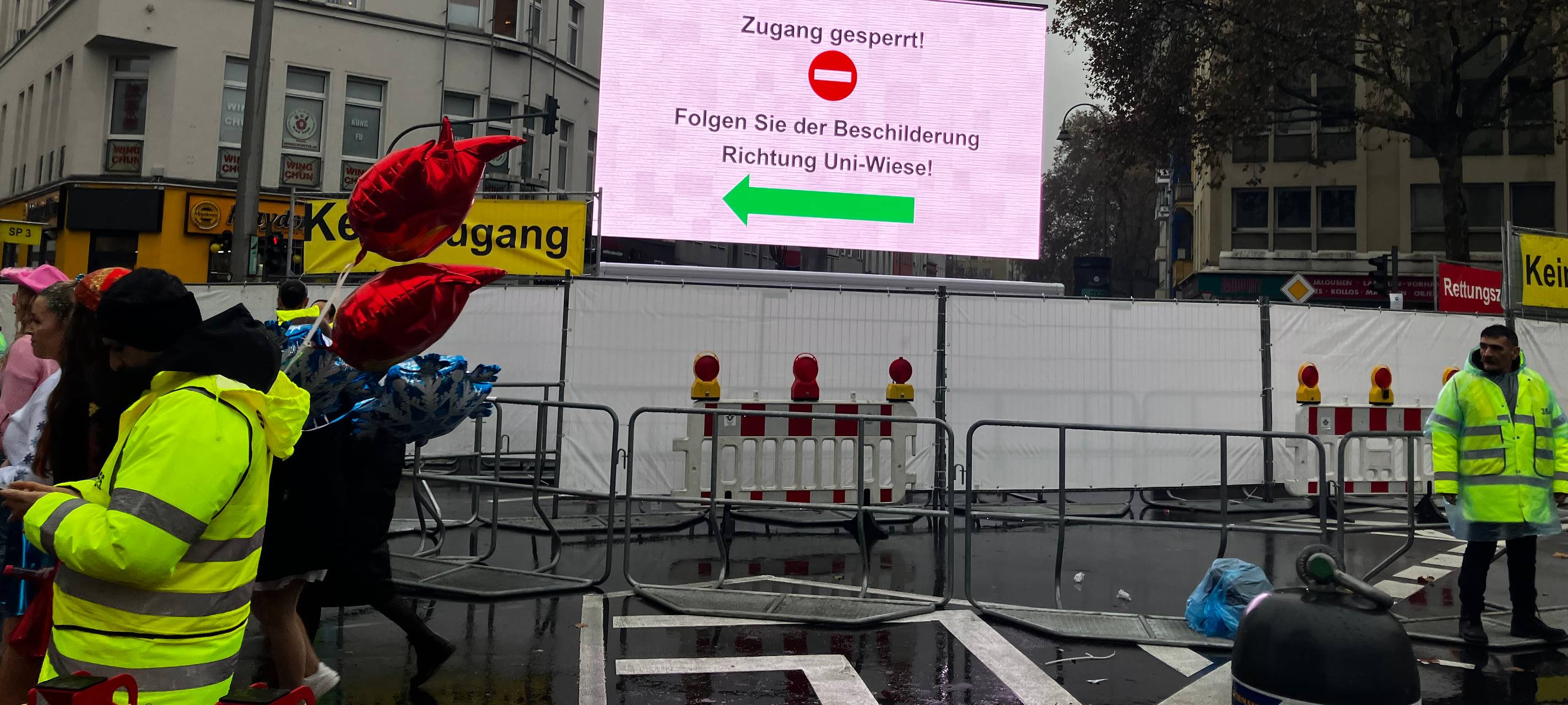 Straßensperrungen und KVB-Einschränkungen zum 11.11.