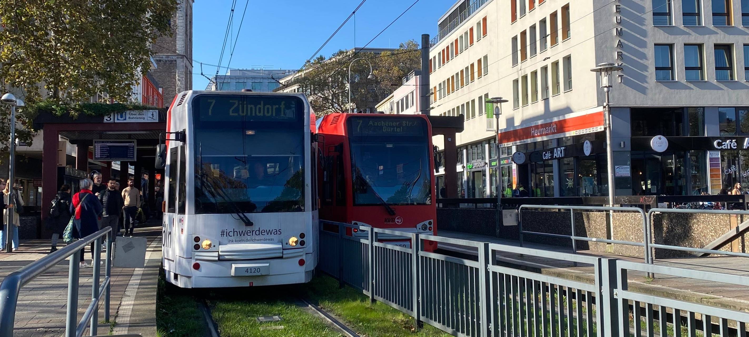 Nächtliche Sperrung der Linie 7 zwischen Deutz und Poll