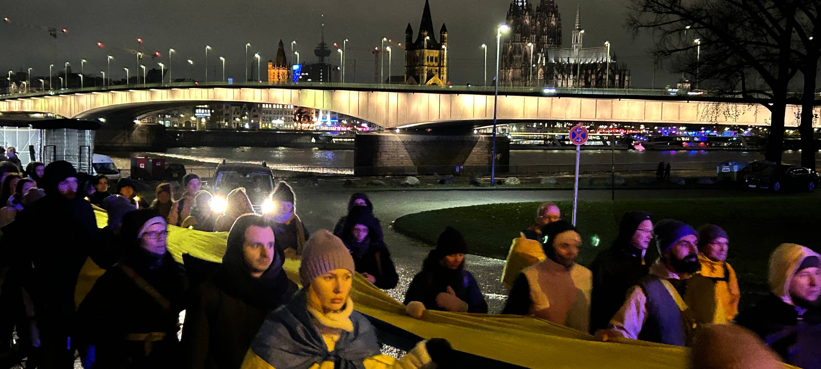 Solidaritätskundgebung für die Ukraine in Köln
