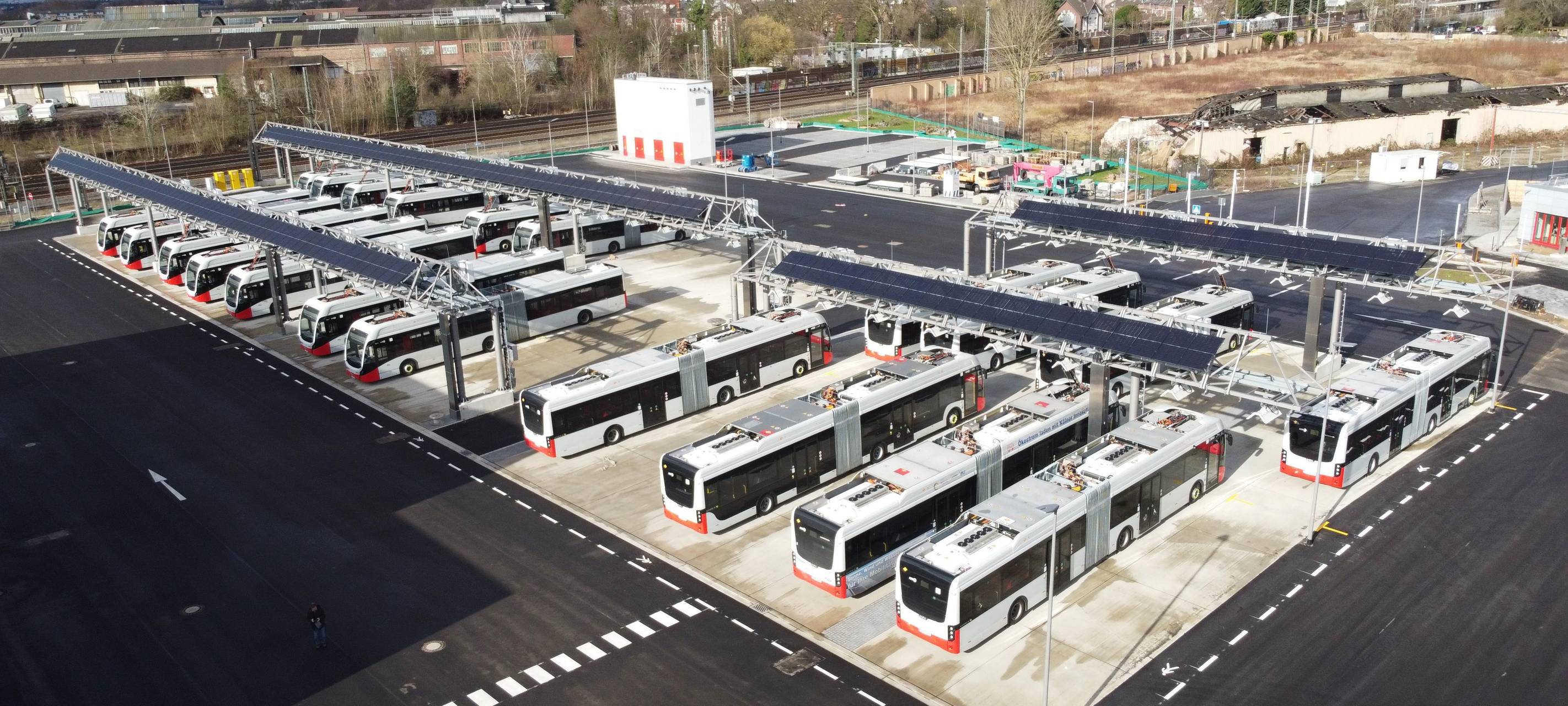 KVB E-Bus-Betriebshof für Mobilitätspreis.NRW nominiert