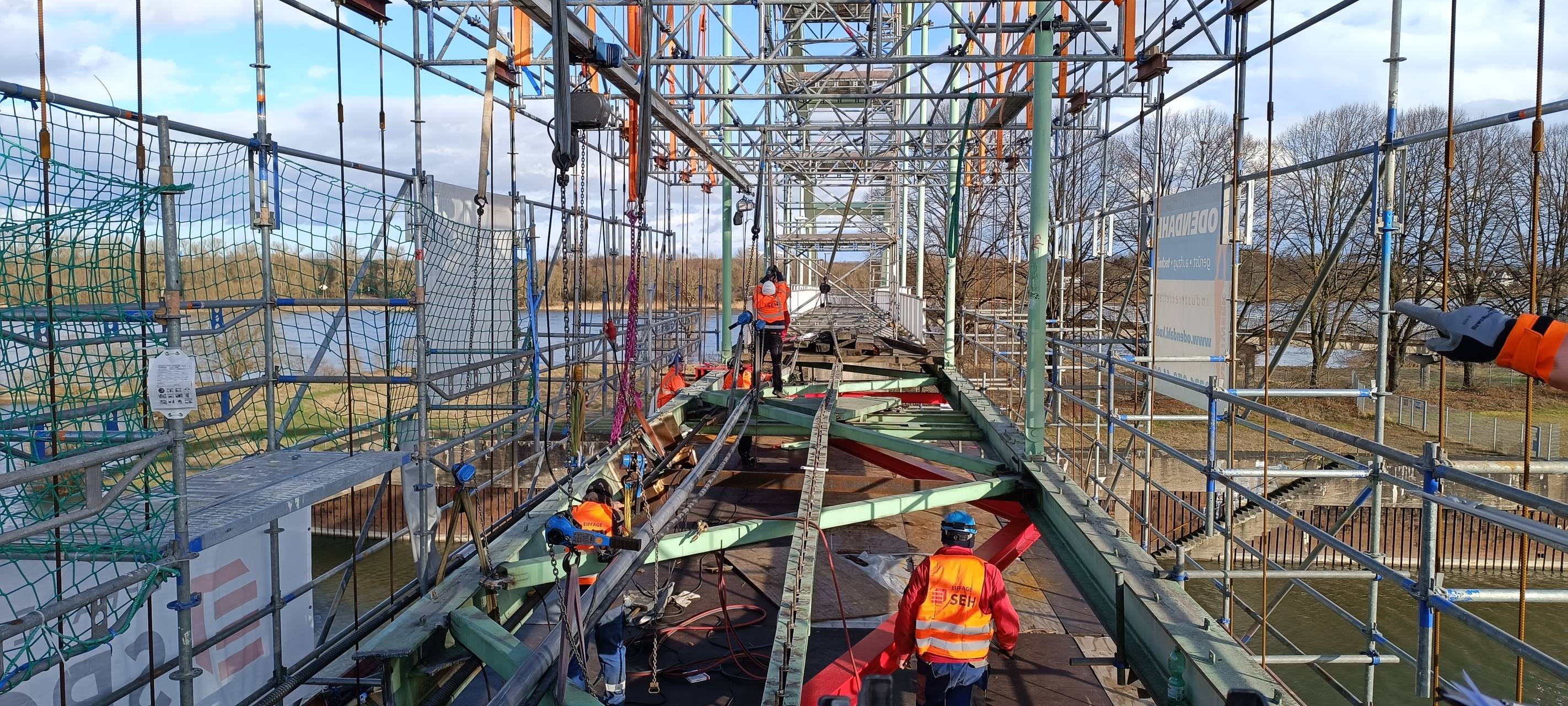 Fortschritt bei Sanierung der Niehler Hafenbrücke