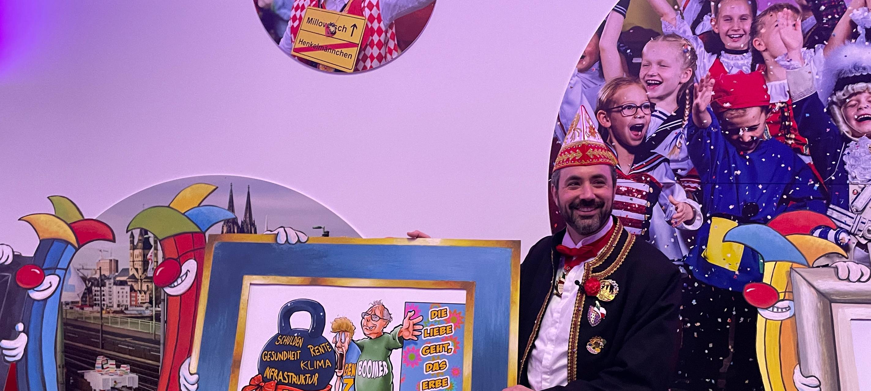 Mit Ansteckern den Rosenmontagszug unterstützen