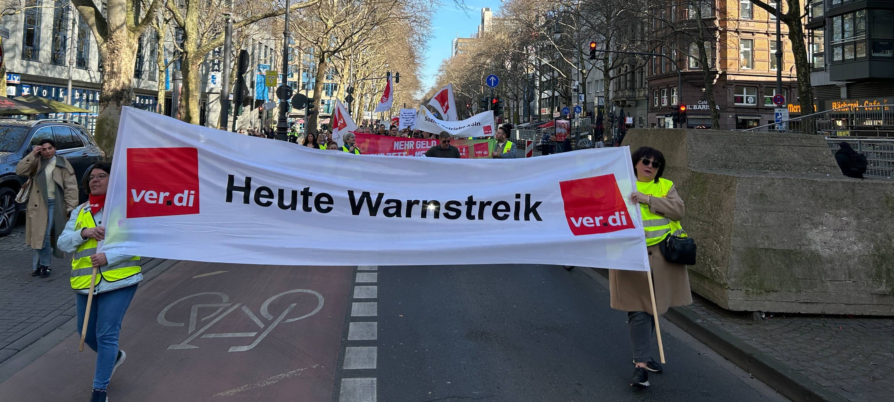 Warnstreik: Auch Mittwoch und Donnerstag keine KVB-Bahnen