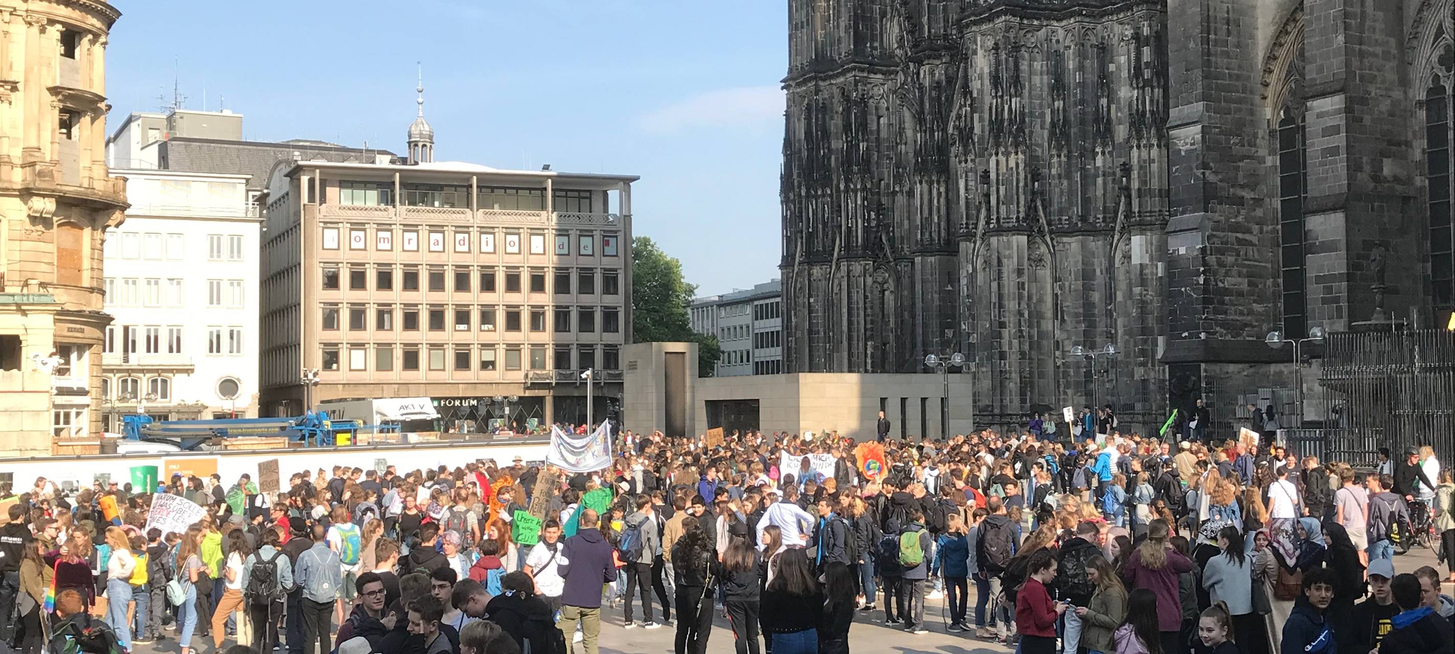 Demo im Zeichen der Europawahl